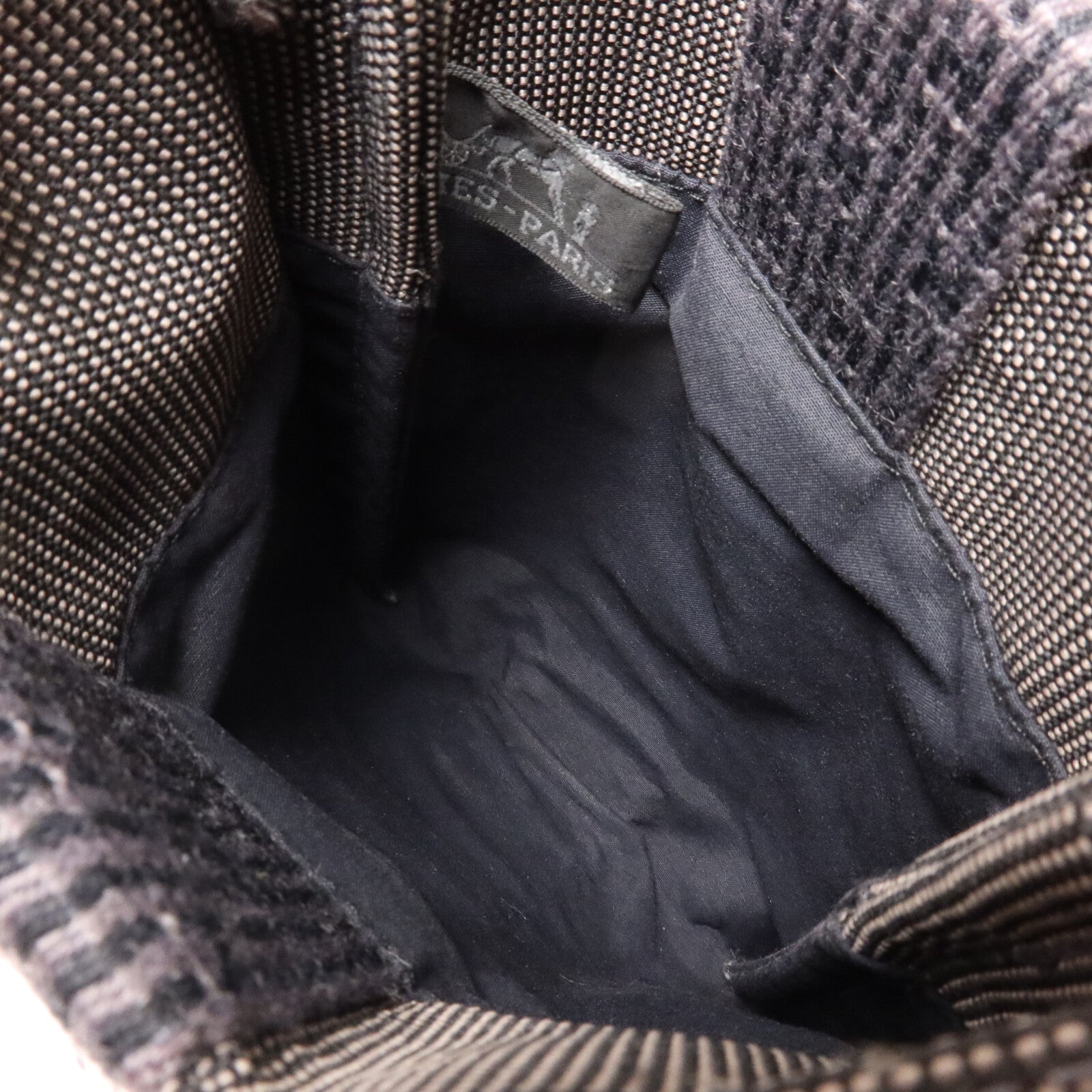 HERMES 【激減優惠】帆布Herline Pochette肩背袋Grey