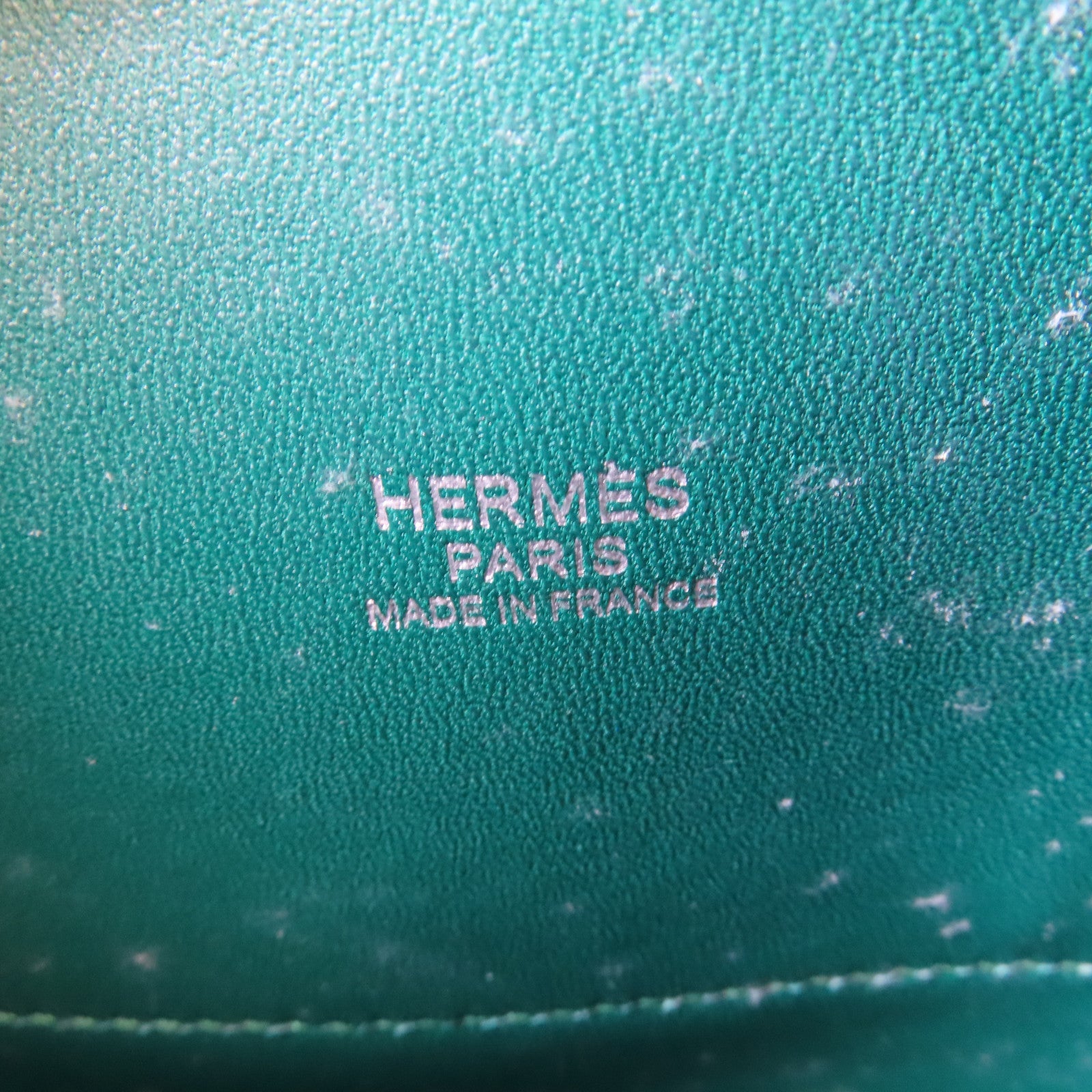 HERMES Epsom皮革Bolide 27銀扣手挽肩背兩用袋Malachite/綠色