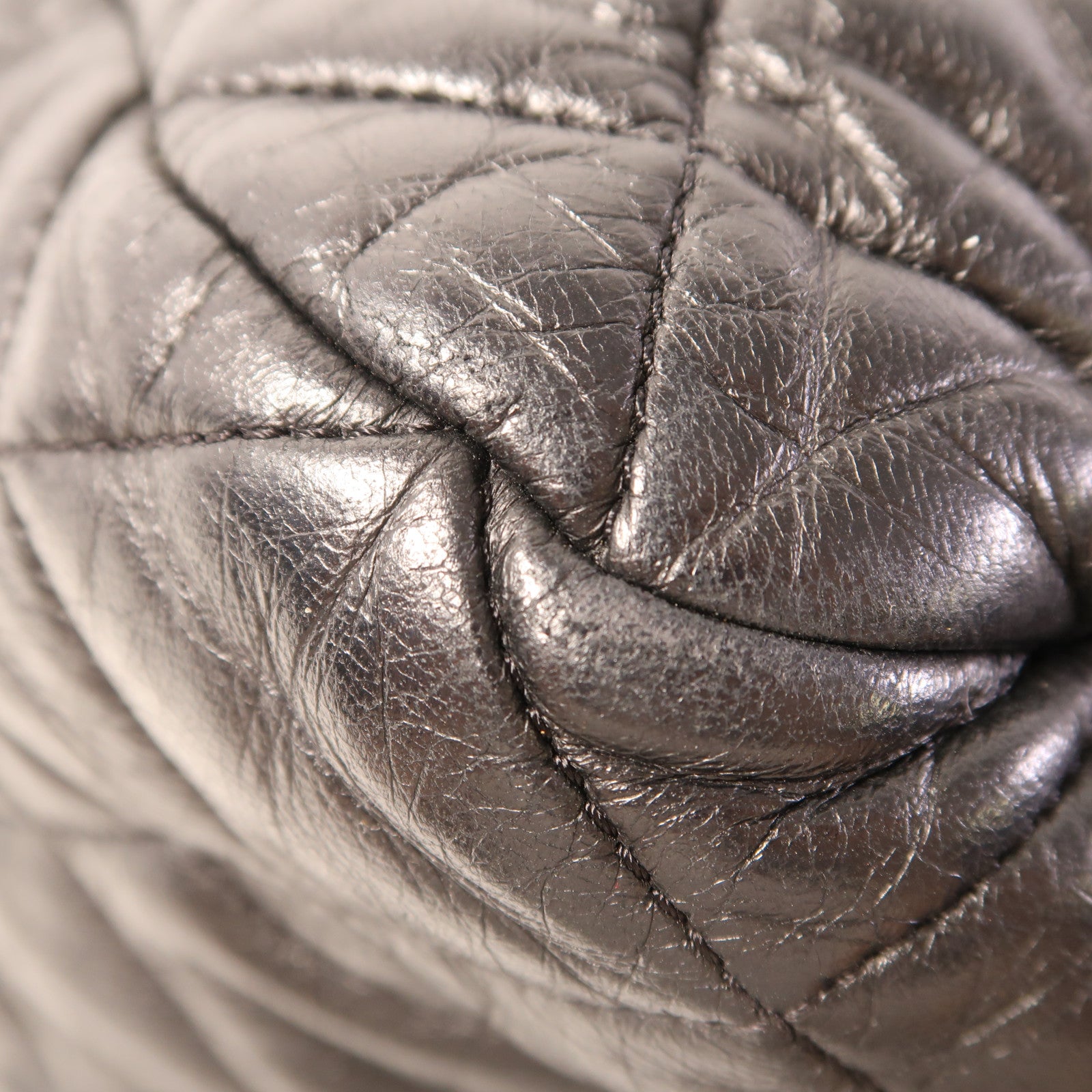 CHANEL 牛皮皮革CoCo Cocoon銀扣手挽袋