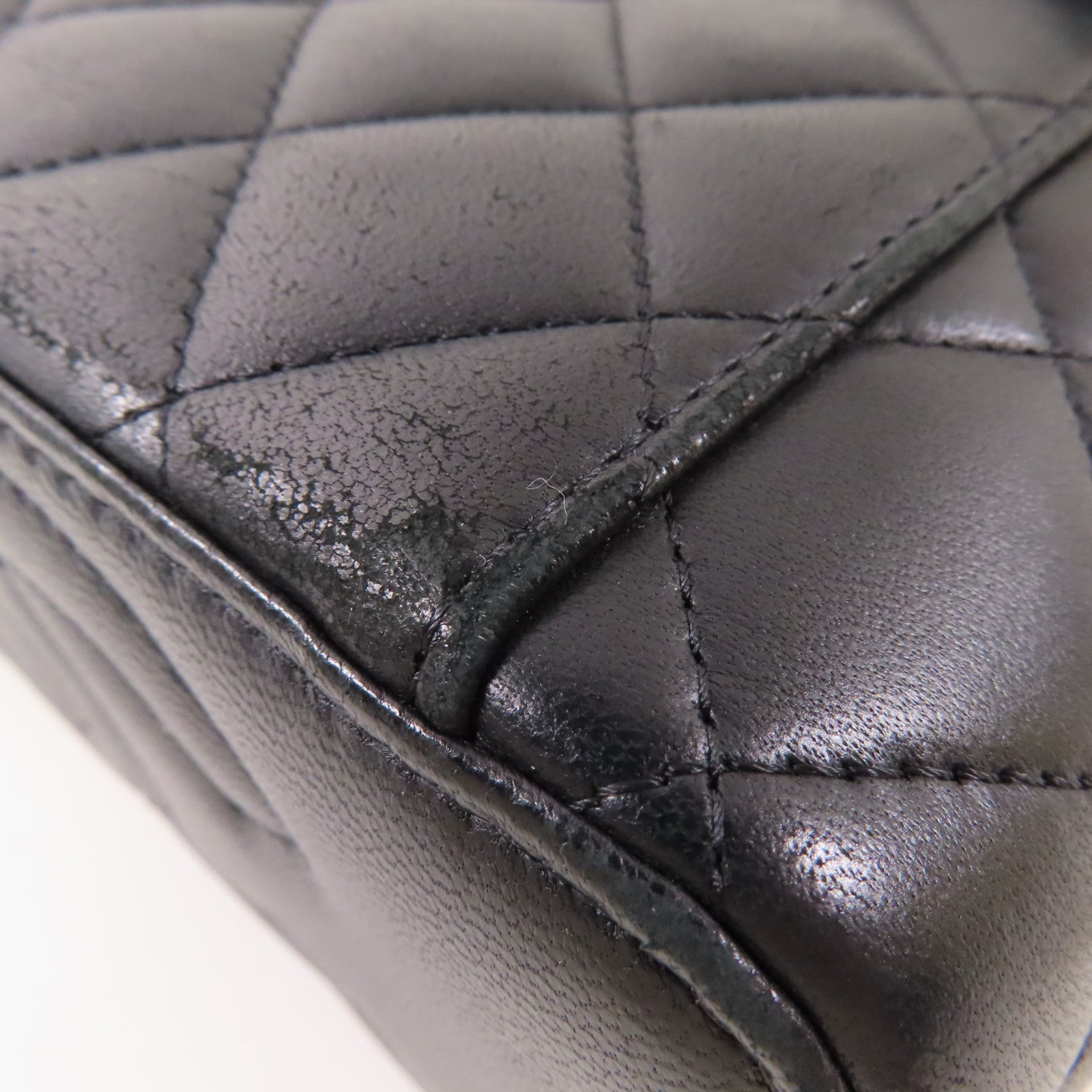 CHANEL 羊皮皮革Vanity Case金扣鏈帶肩背袋