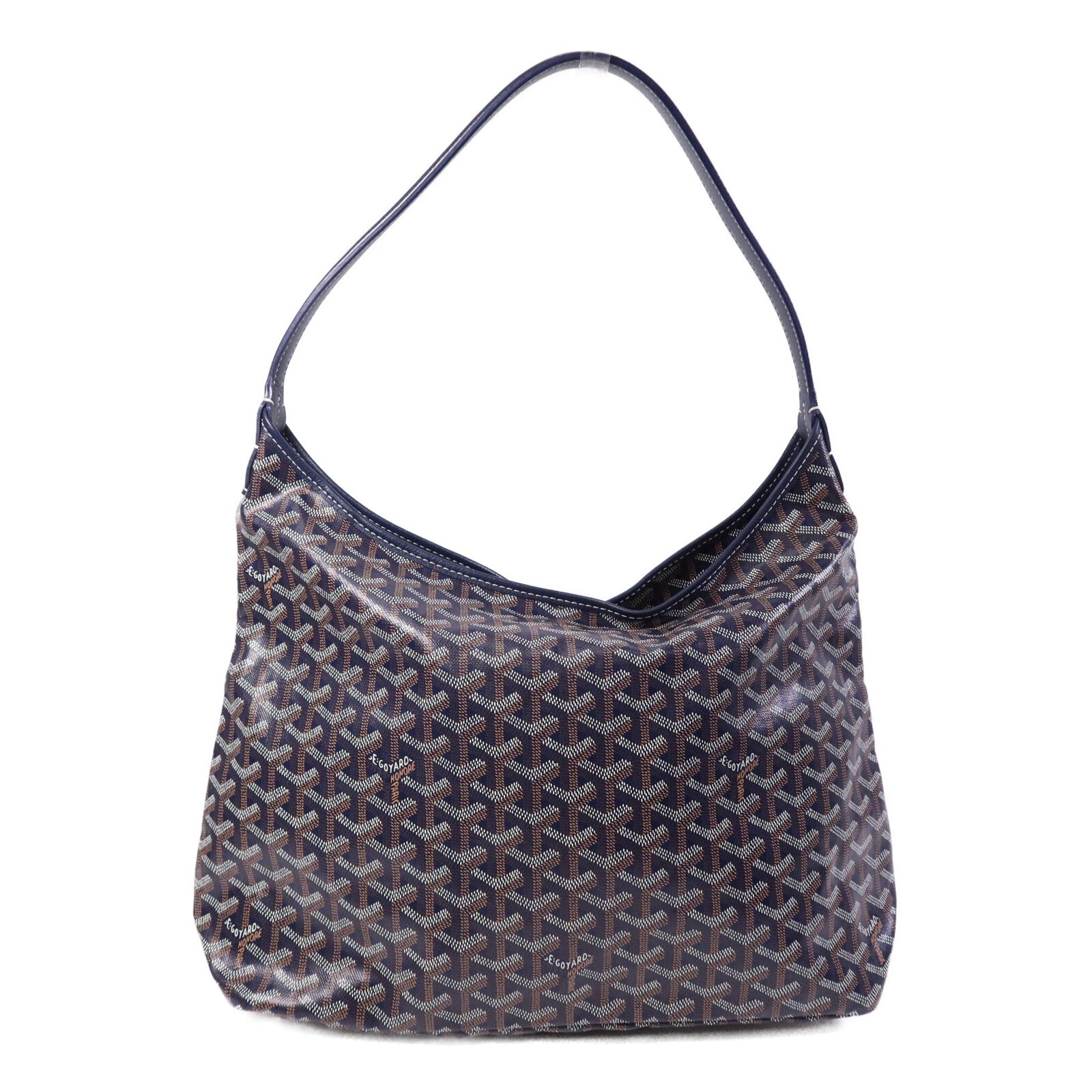 GOYARD 塗層帆布Boheme Hobo銀扣肩背袋