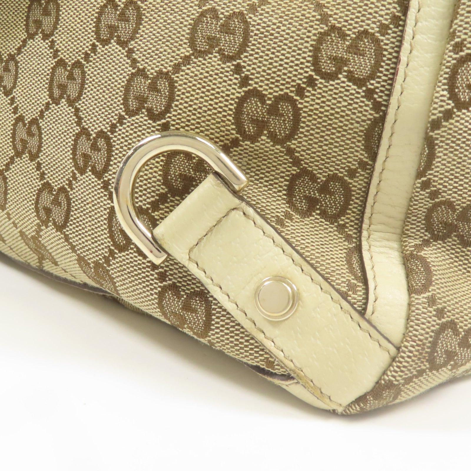 GUCCI 帆布Hand Bag金扣手挽袋