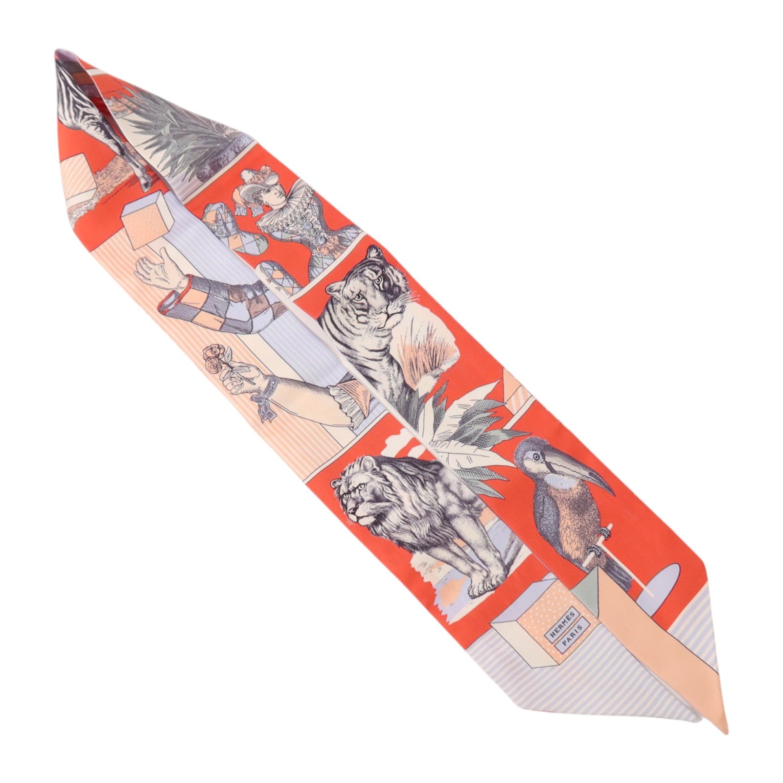 HERMES 絲質Twilly絲巾