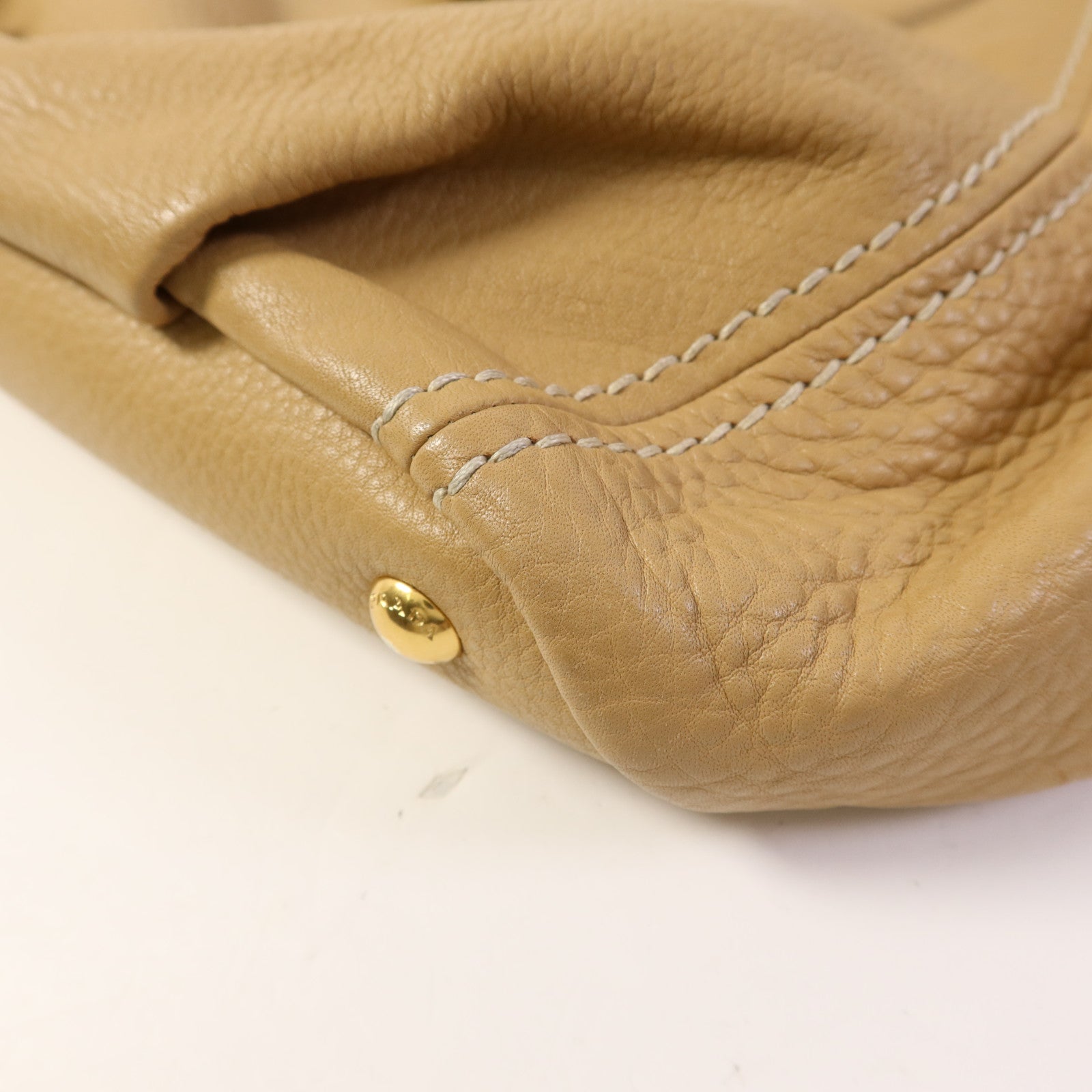 PRADA 【激減優惠】牛皮皮革2 Way Shoulder Bag金扣手挽肩背兩用袋