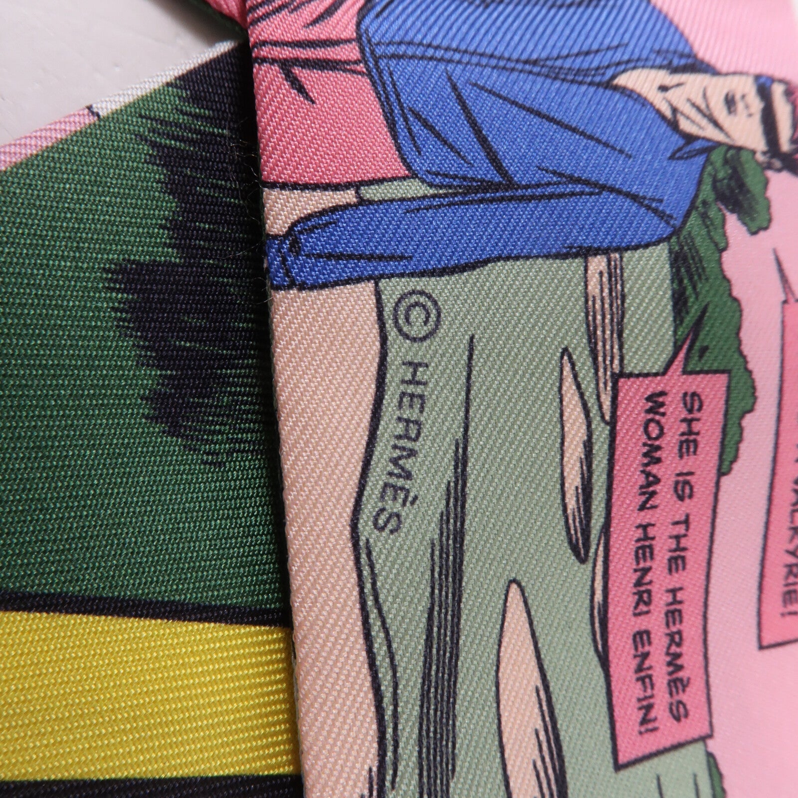 HERMES 絲質Twilly絲巾