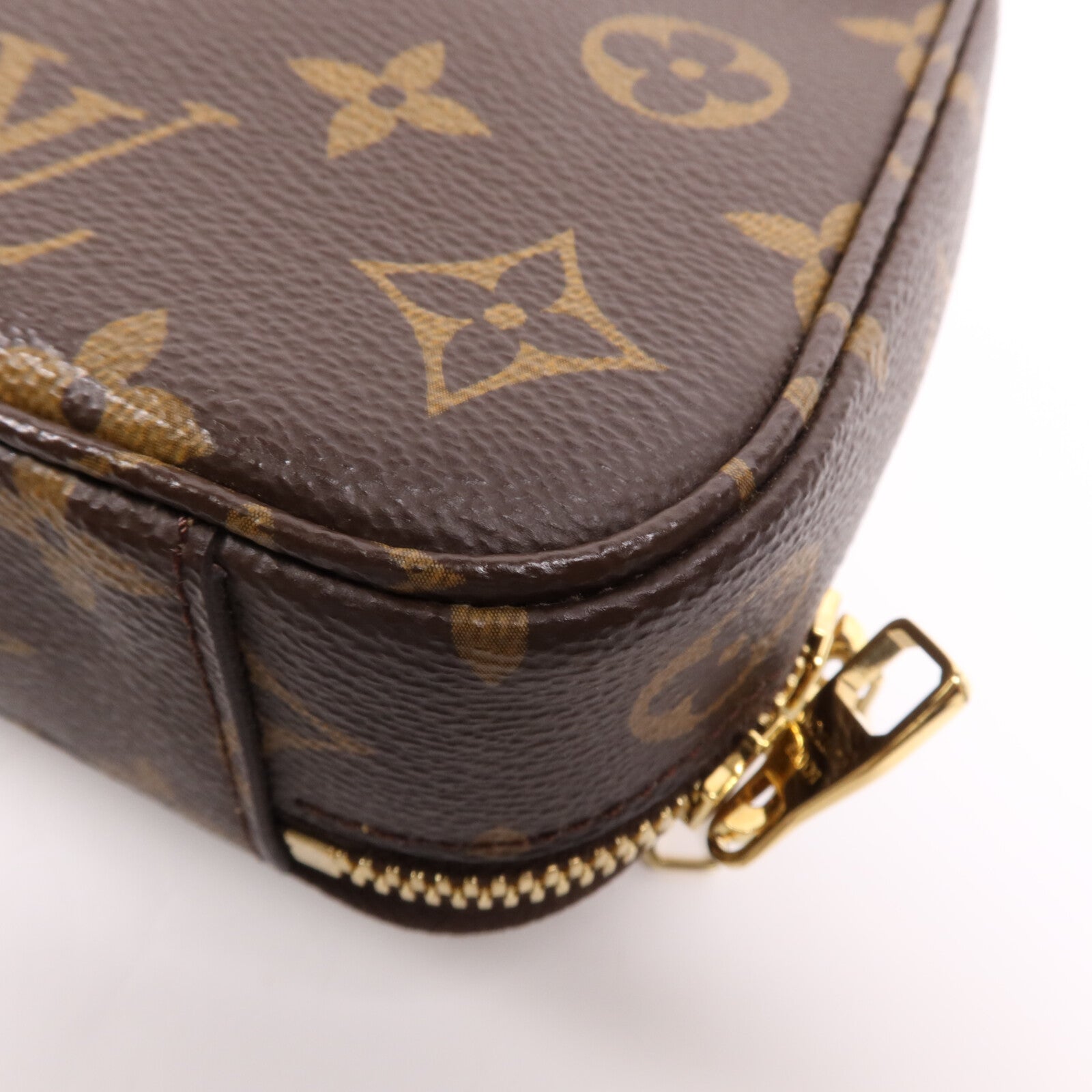 LOUIS VUITTON Monogram Utility金扣手挽肩背兩用袋棕色