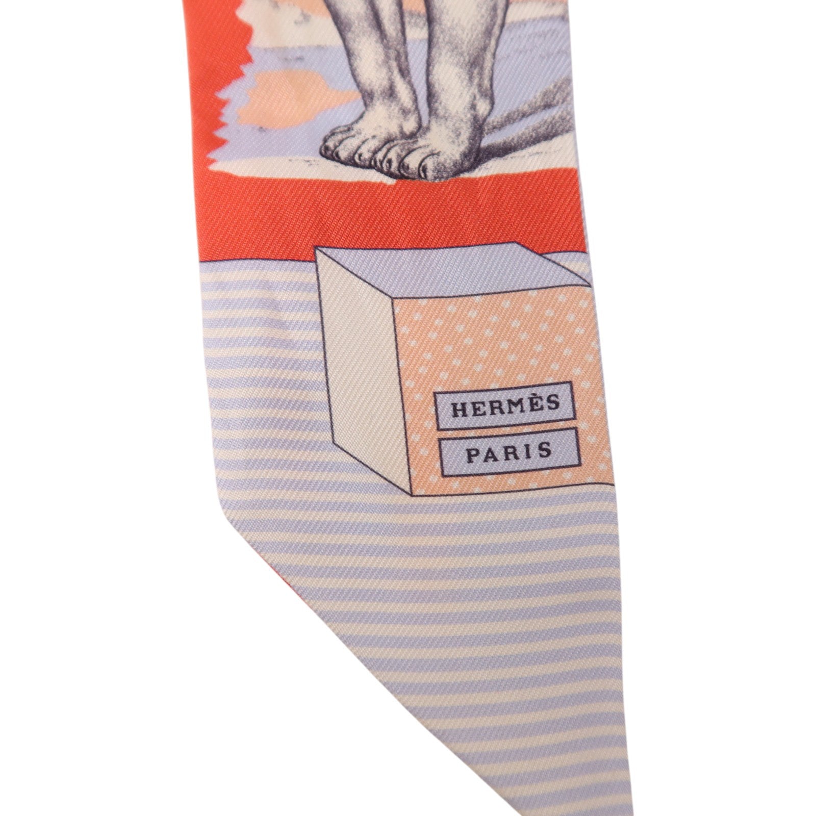 HERMES 絲質Twilly絲巾