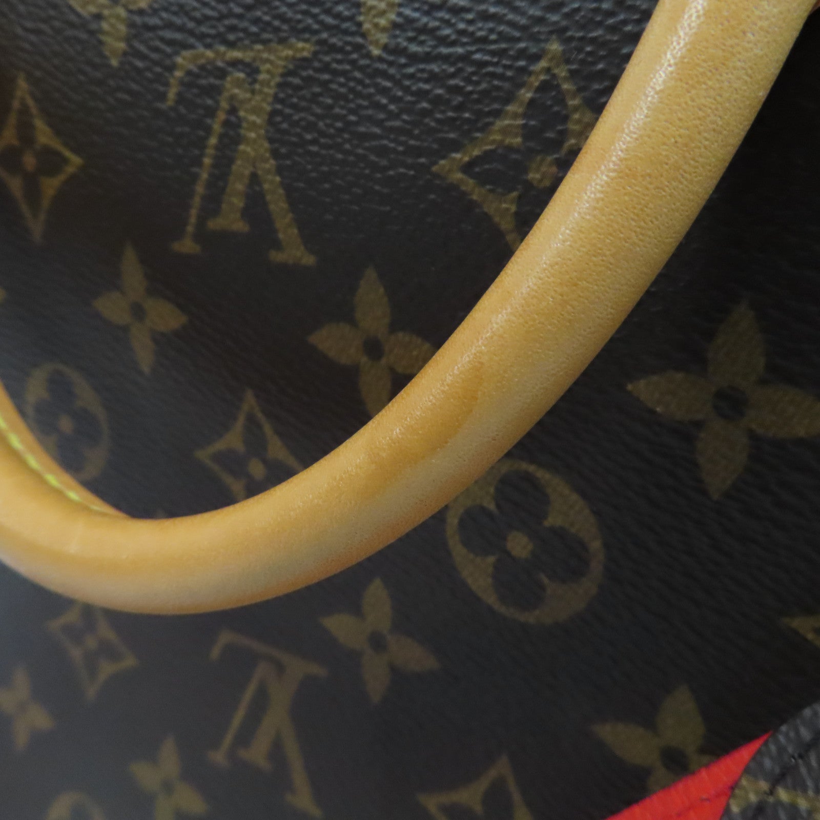 LOUIS VUITTON 【激減優惠】Monogram Marignan金扣手挽肩背兩用袋啡色/紅色