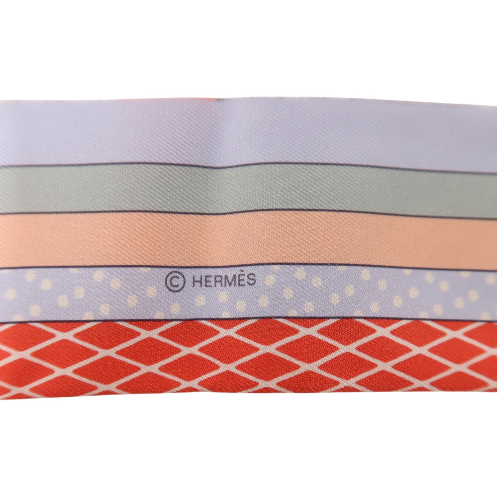 HERMES 絲質Twilly絲巾