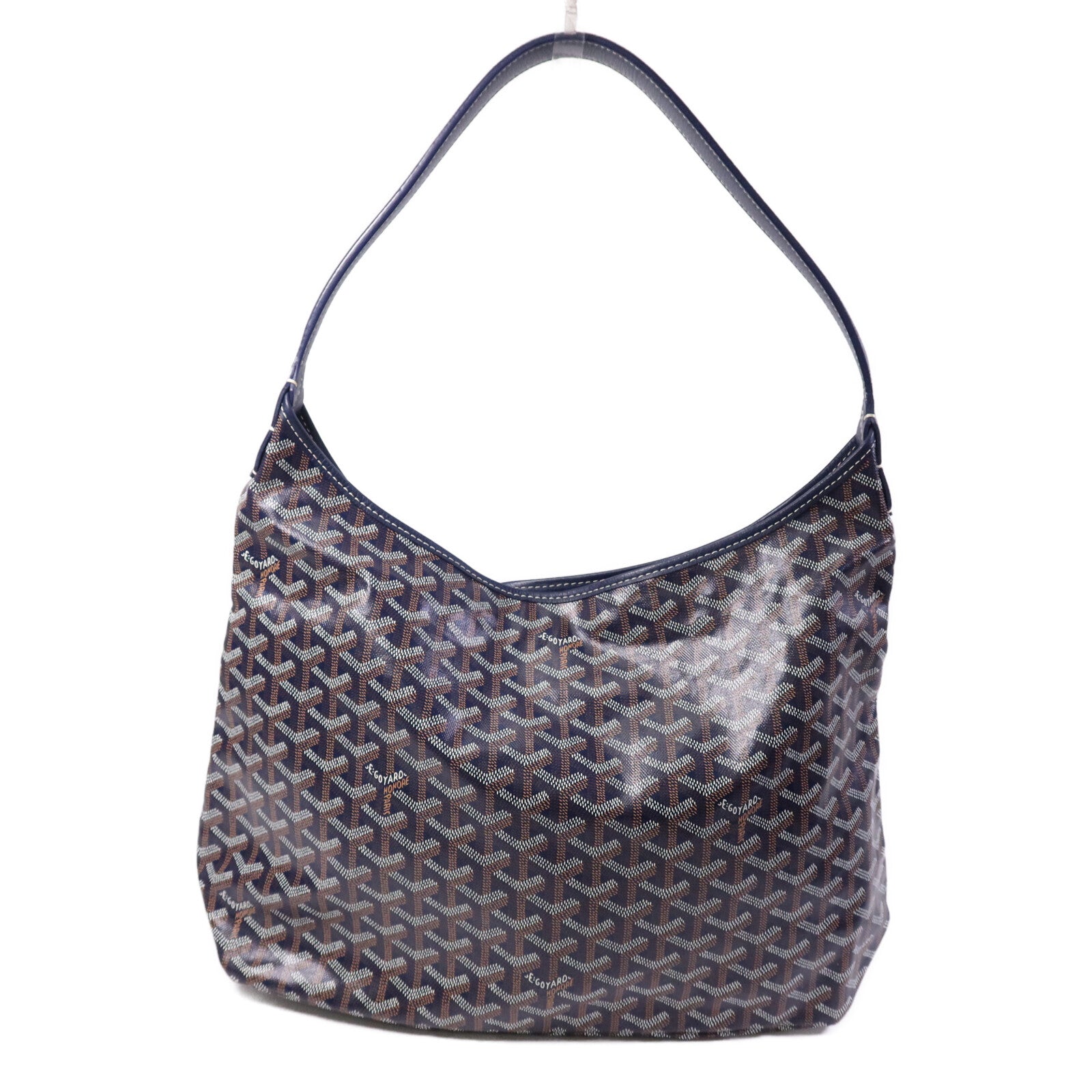 GOYARD 塗層帆布Boheme Hobo銀扣肩背袋