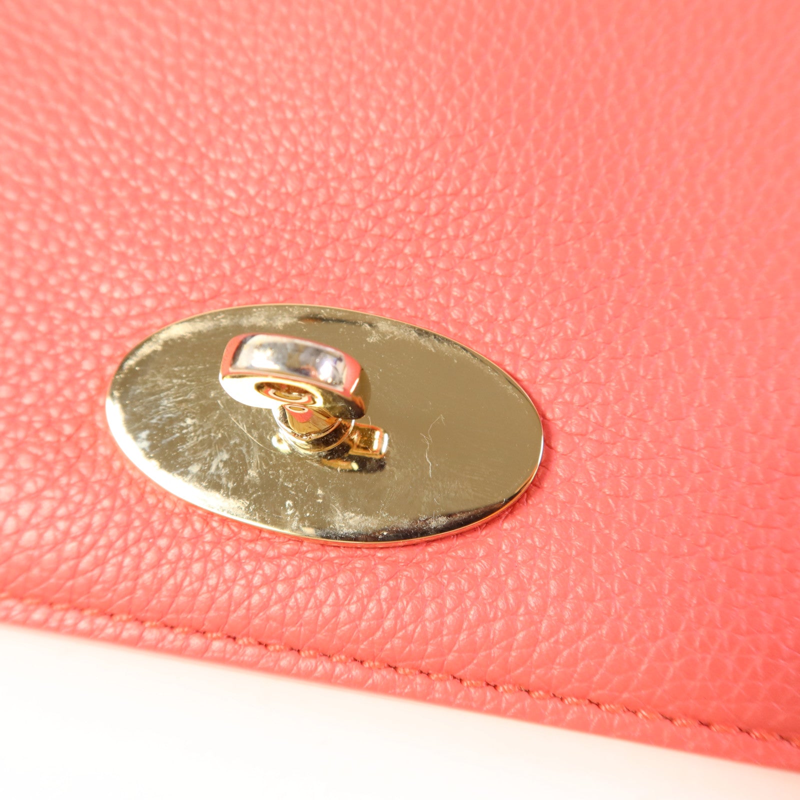 MULBERRY 牛皮皮革Chain Shoulder Bag金扣鏈帶肩背袋