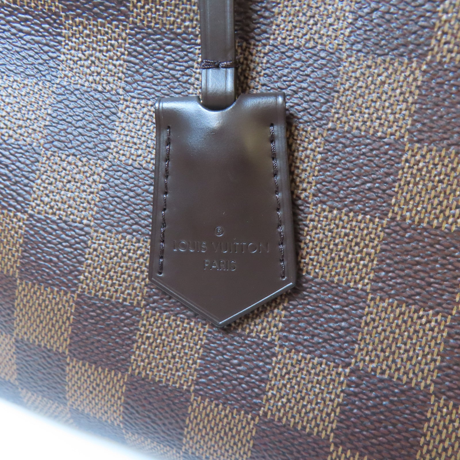 LOUIS VUITTON Damier Brittany金扣手挽肩背兩用袋啡色