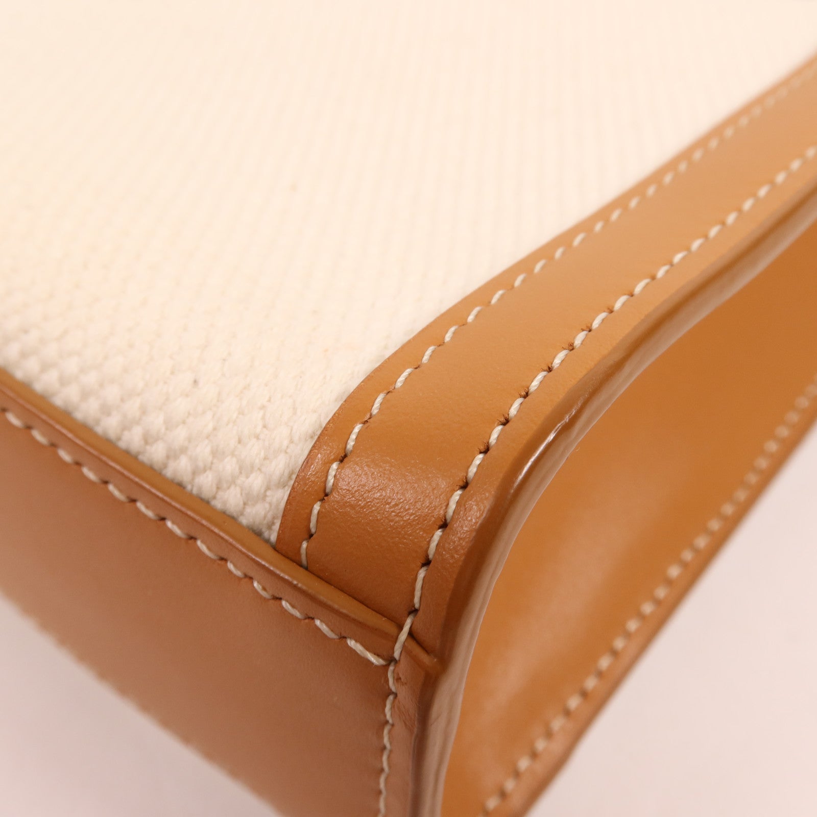 CELINE 帆布Mini Vertical Cabas金扣手挽肩背兩用袋