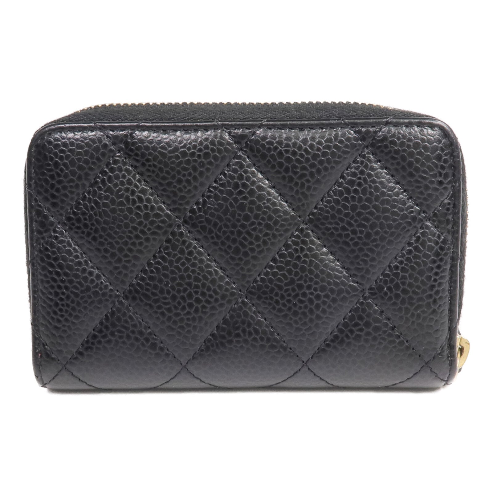 CHANEL 牛皮皮革Card/Coin Case金扣零錢包/卡片套
