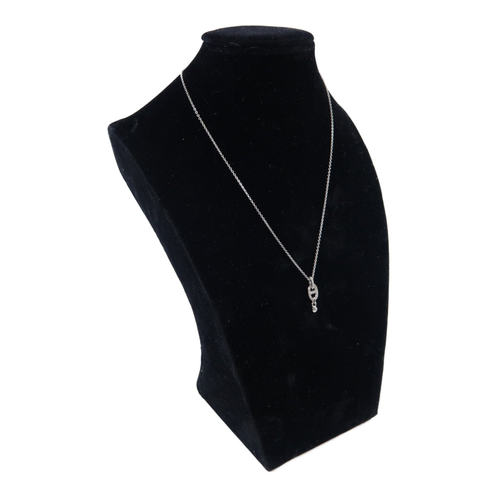 HERMES 【激減優惠】18K白金Farandole Pendant 0.18ct鑽石項鍊