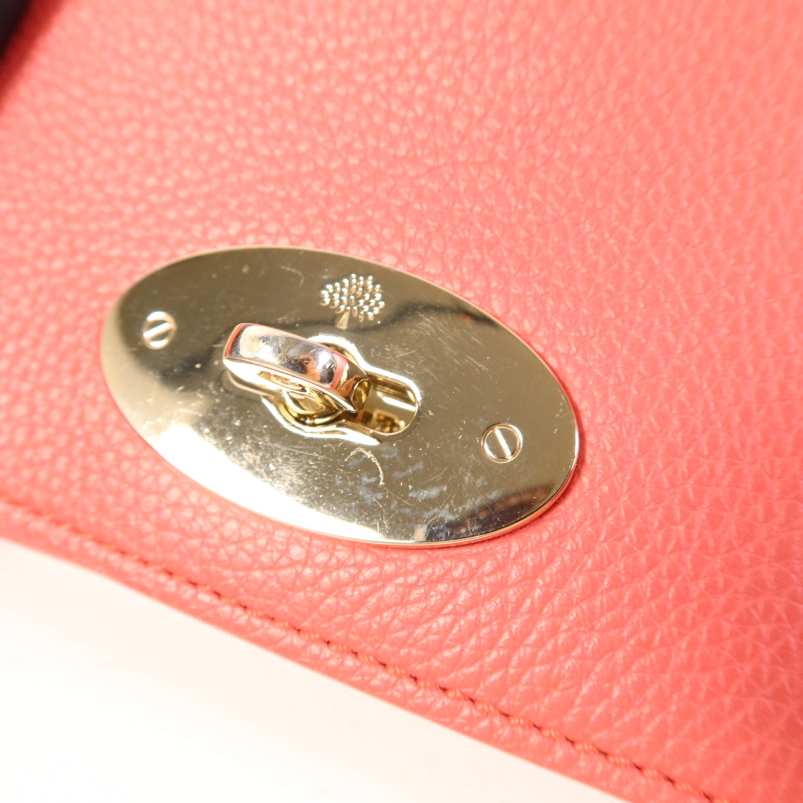 MULBERRY 牛皮皮革Chain Shoulder Bag金扣鏈帶肩背袋