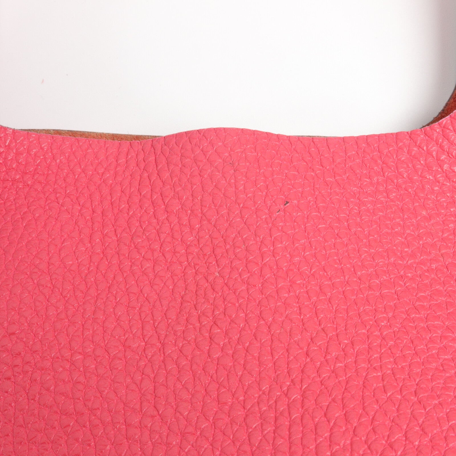 HERMES Clemence皮革Picotin PM手挽袋Rose Extreme