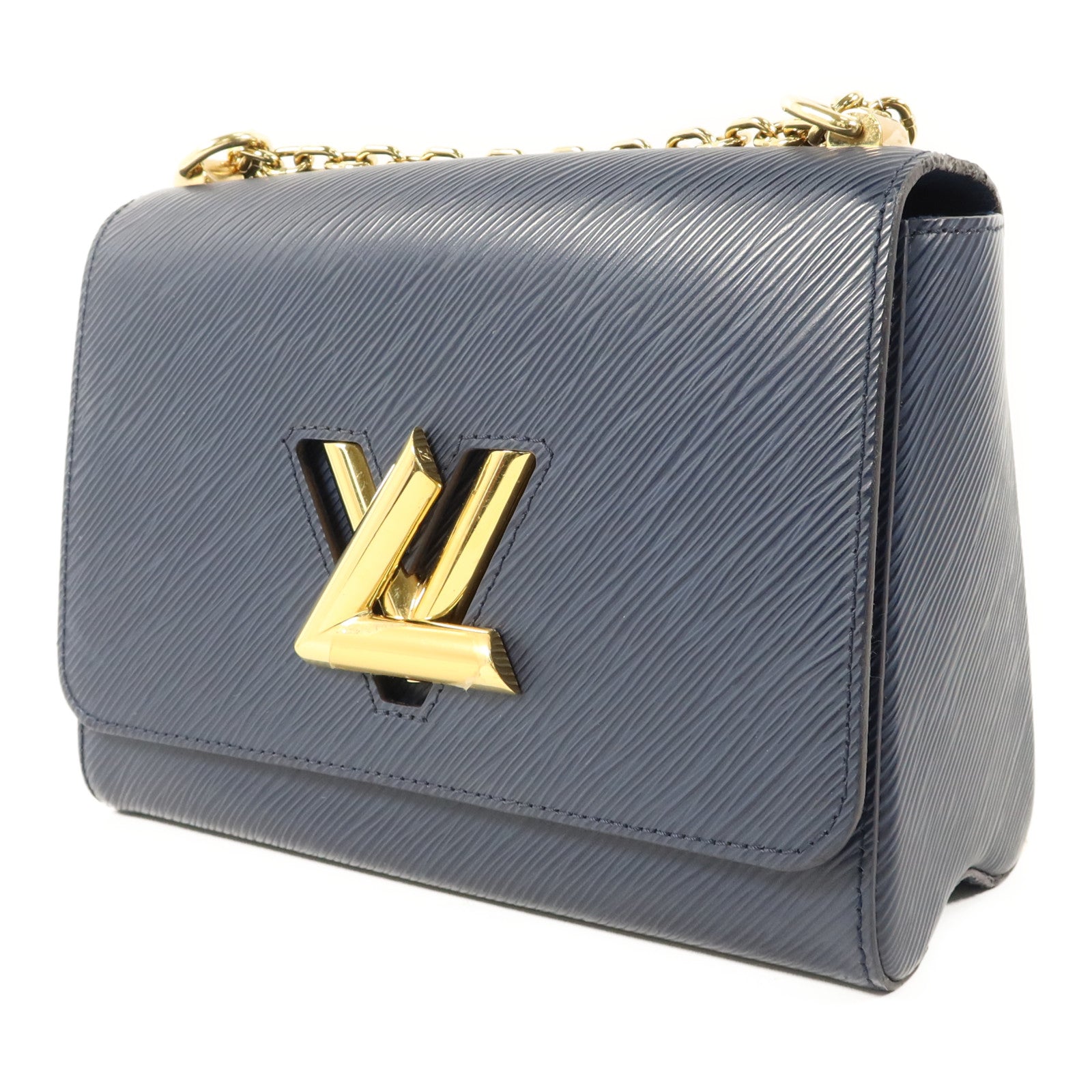 LOUIS VUITTON Epi Twist MM金扣鏈帶肩背袋