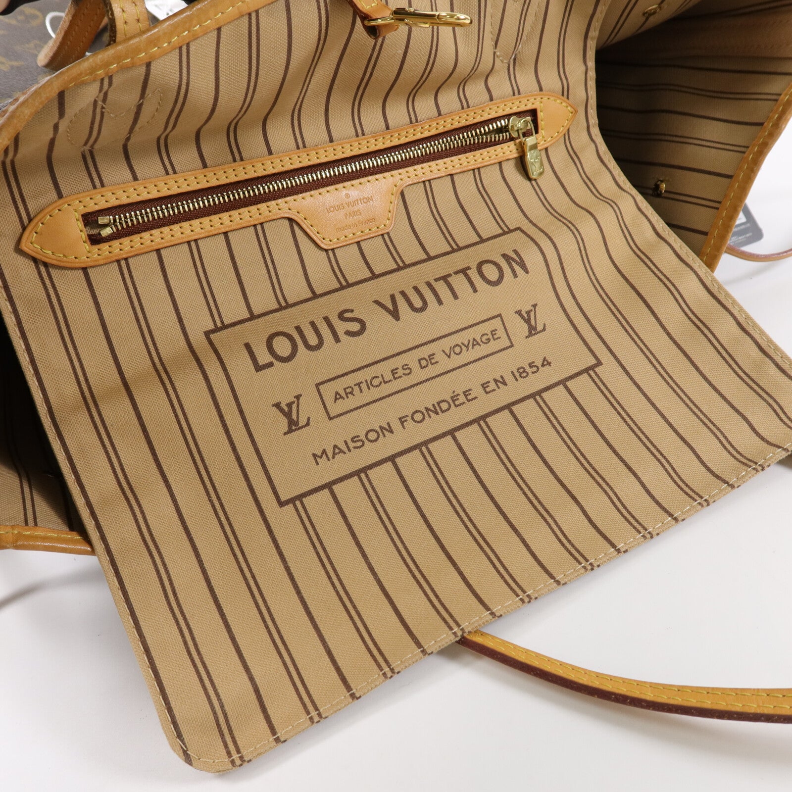 LOUIS VUITTON Monogram Neverfull MM手挽袋