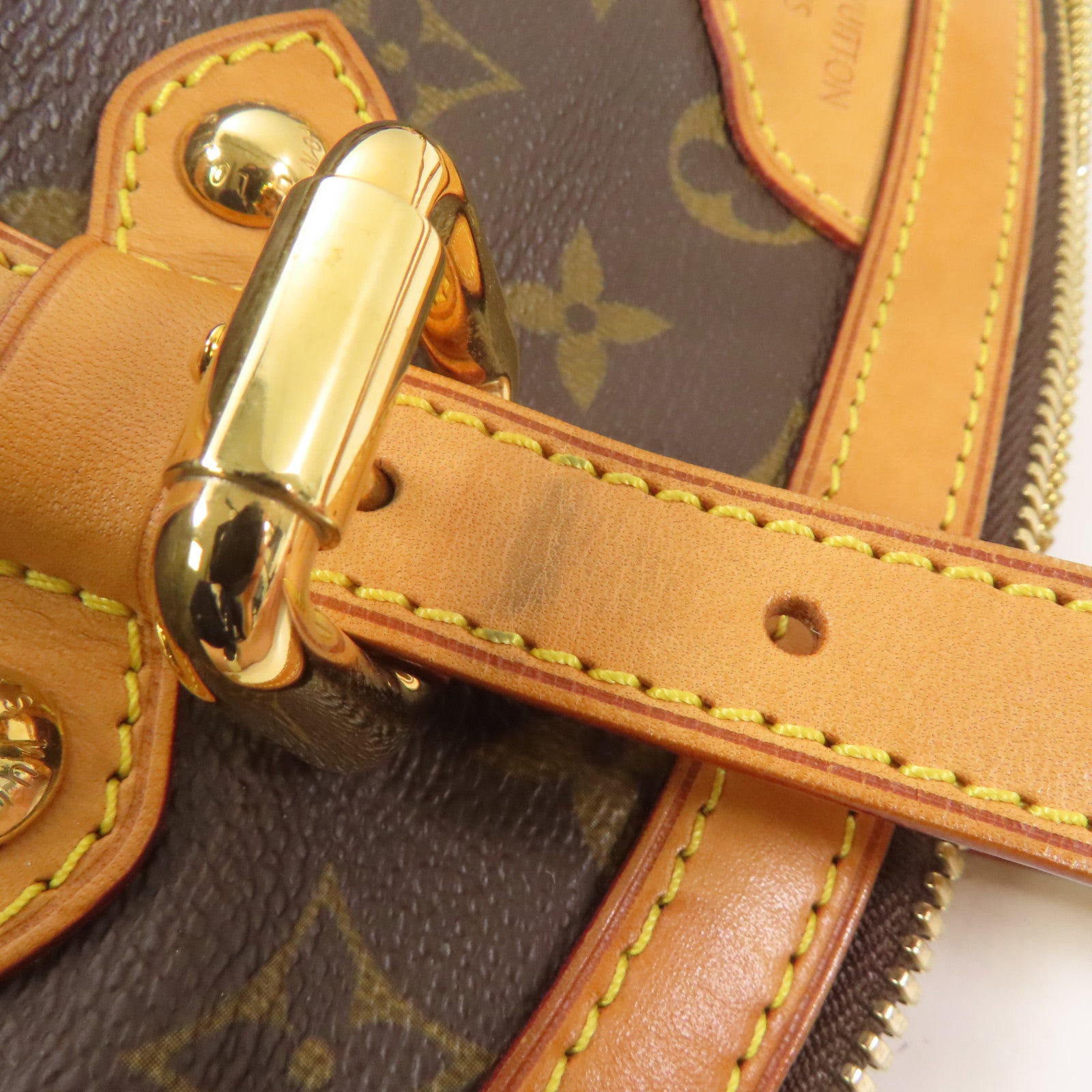 LOUIS VUITTON【激減優惠】 Monogram Tivoli GM金扣肩背袋棕色