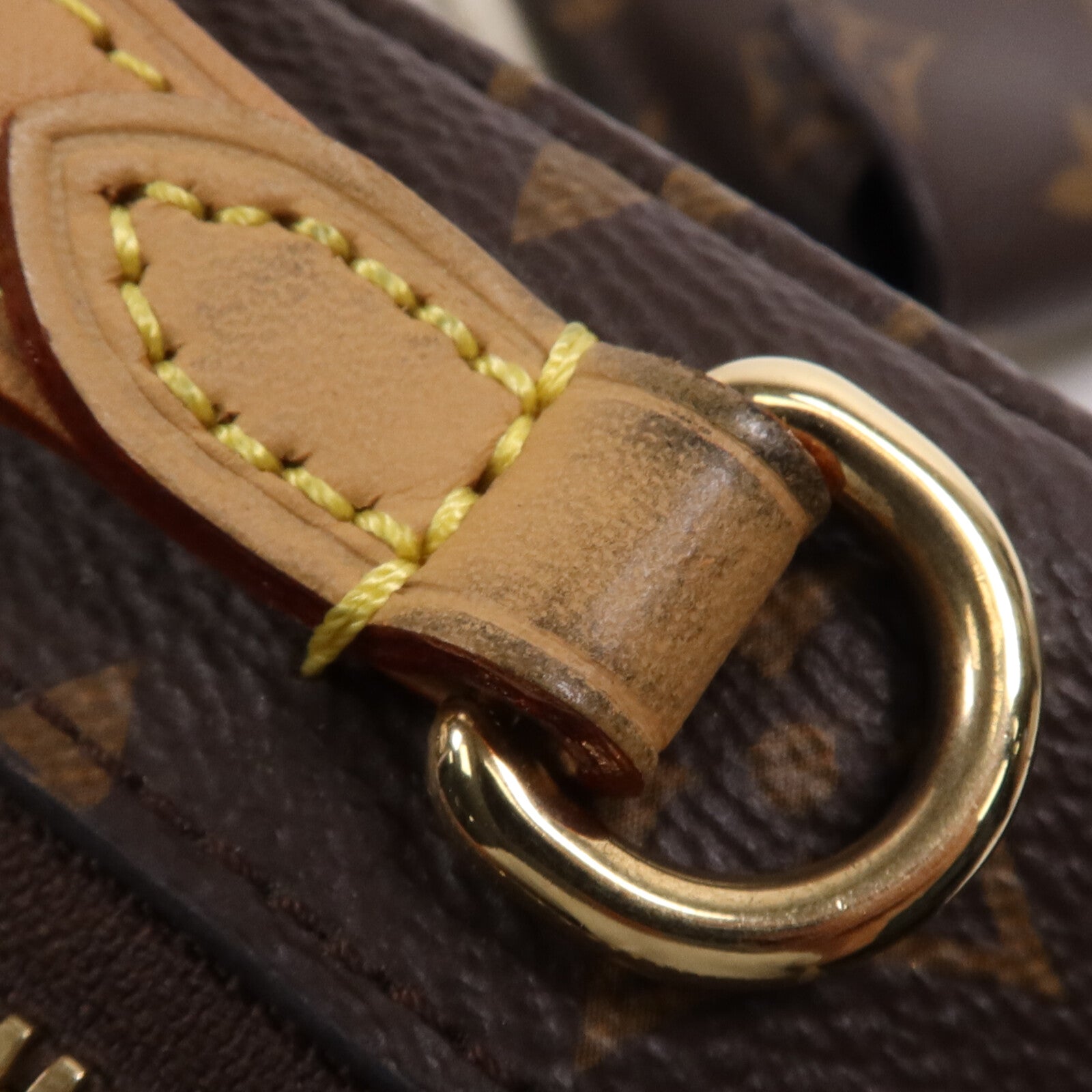 LOUIS VUITTON Monogram Utility金扣手挽肩背兩用袋棕色