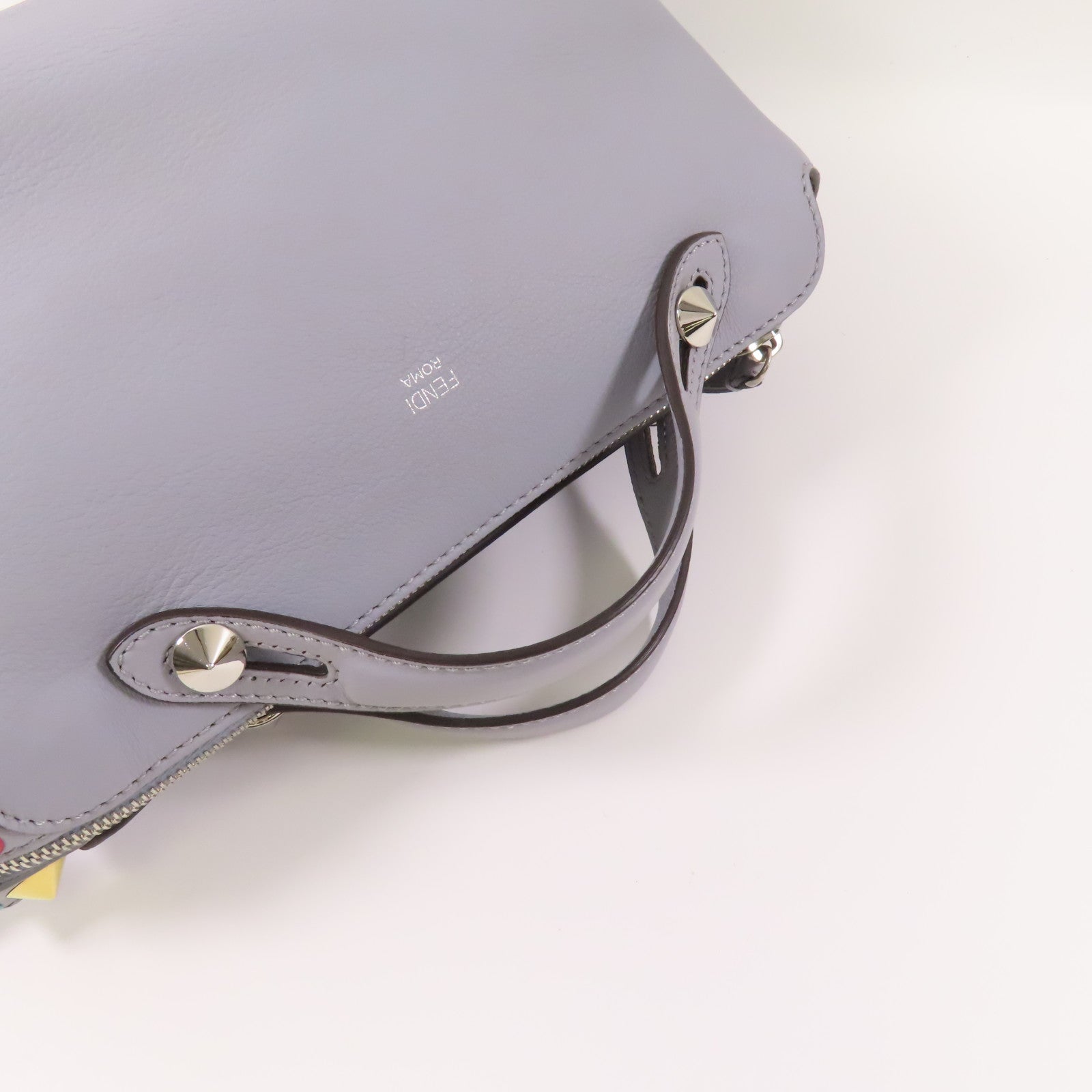 FENDI 牛皮皮革By The Way銀扣手挽肩背兩用袋