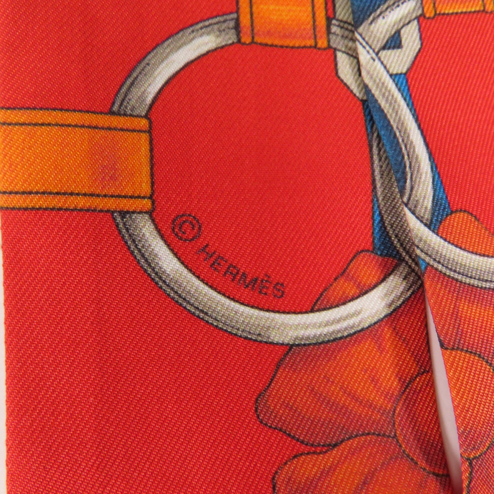 HERMES 絲質Twilly絲巾