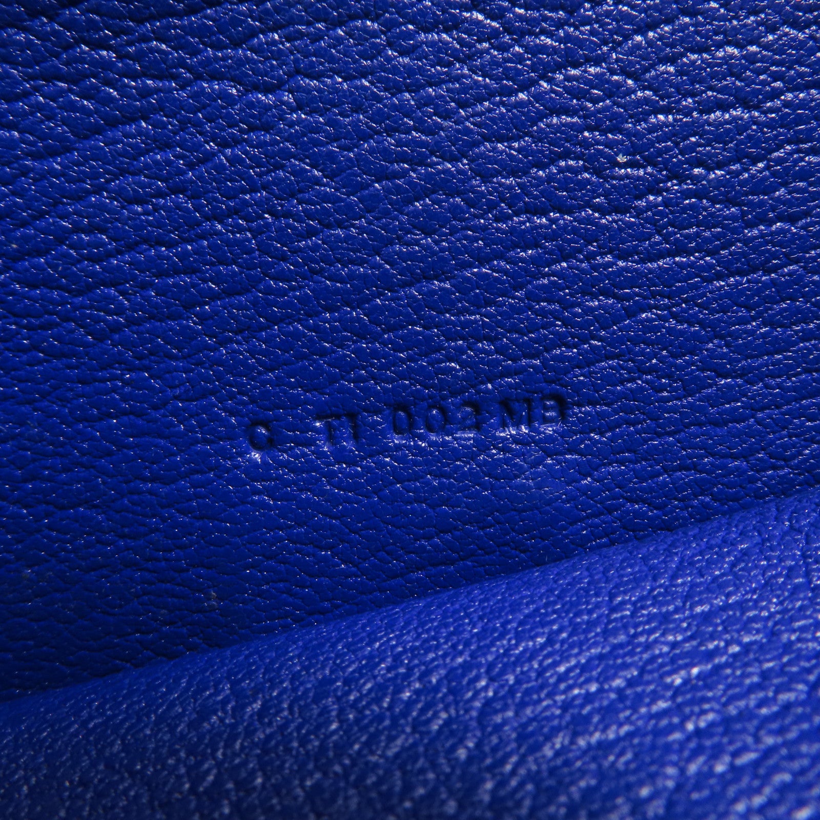 HERMES Chevre皮革Bearn Long Wallet金扣長錢包7T Bleu Electrique