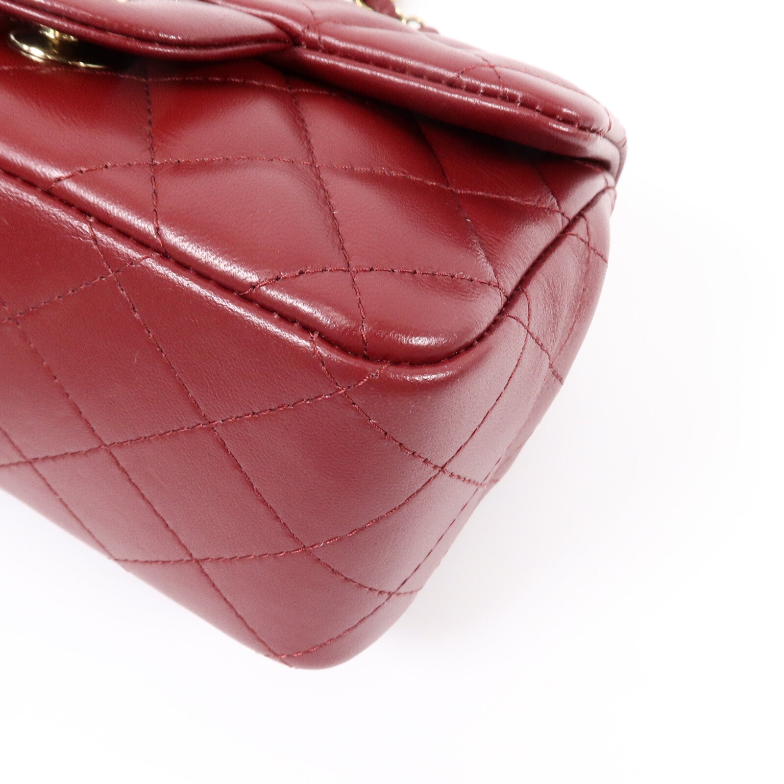 CHANEL 羊皮皮革Mini Classic 17鏈帶肩背袋