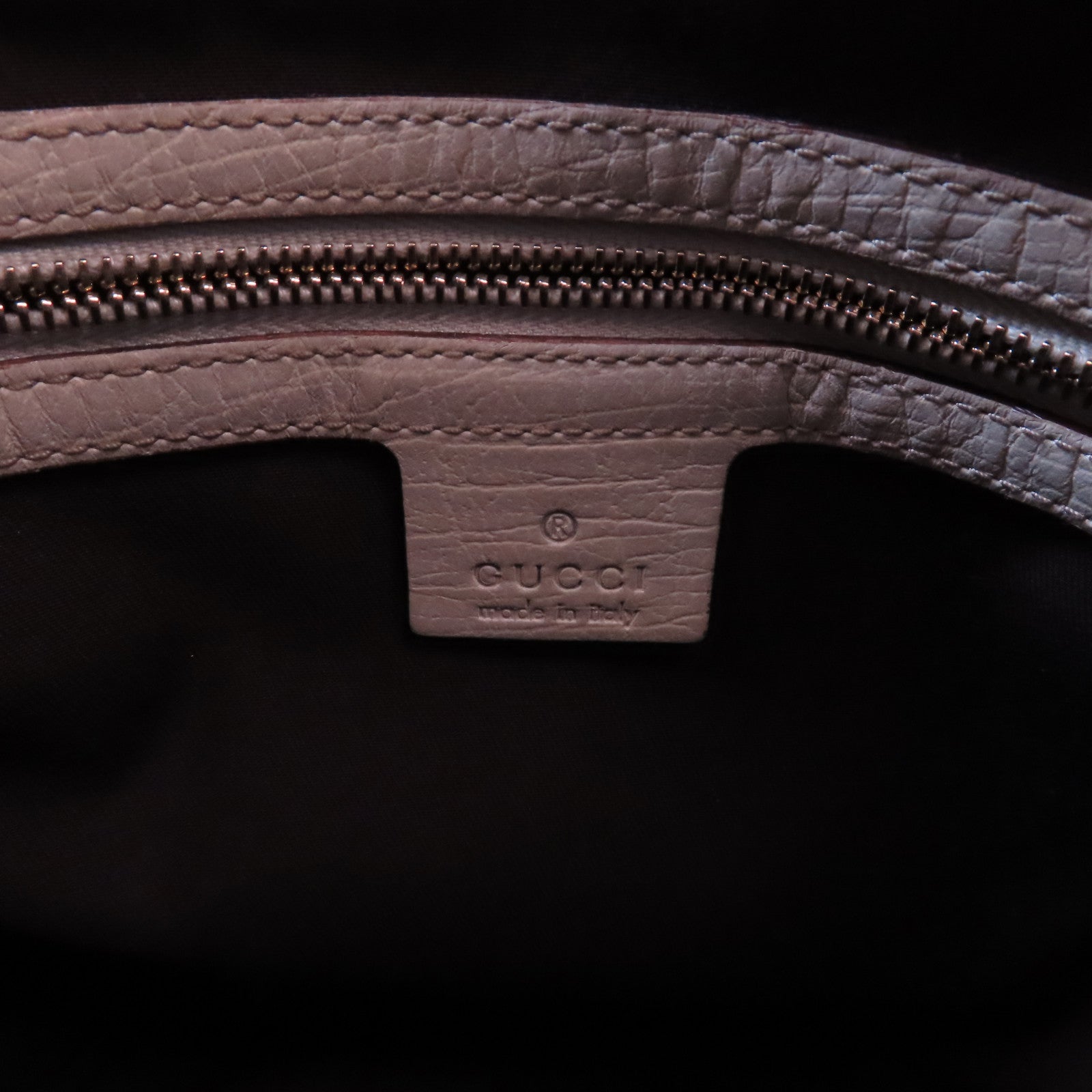 GUCCI 帆布Shoulder Bag金扣肩背袋米色