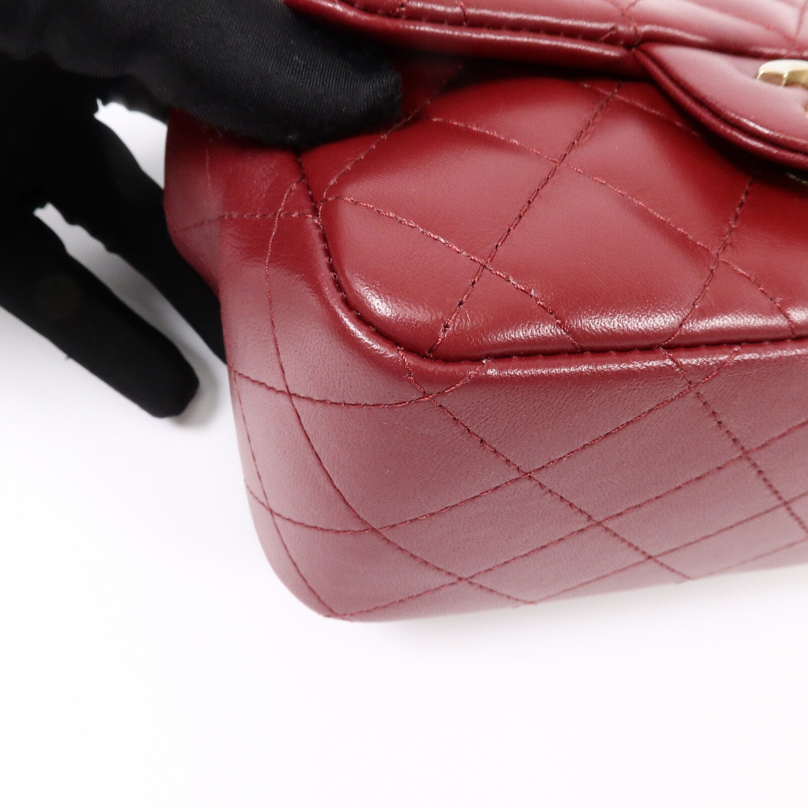 CHANEL 羊皮皮革Mini Classic 17鏈帶肩背袋