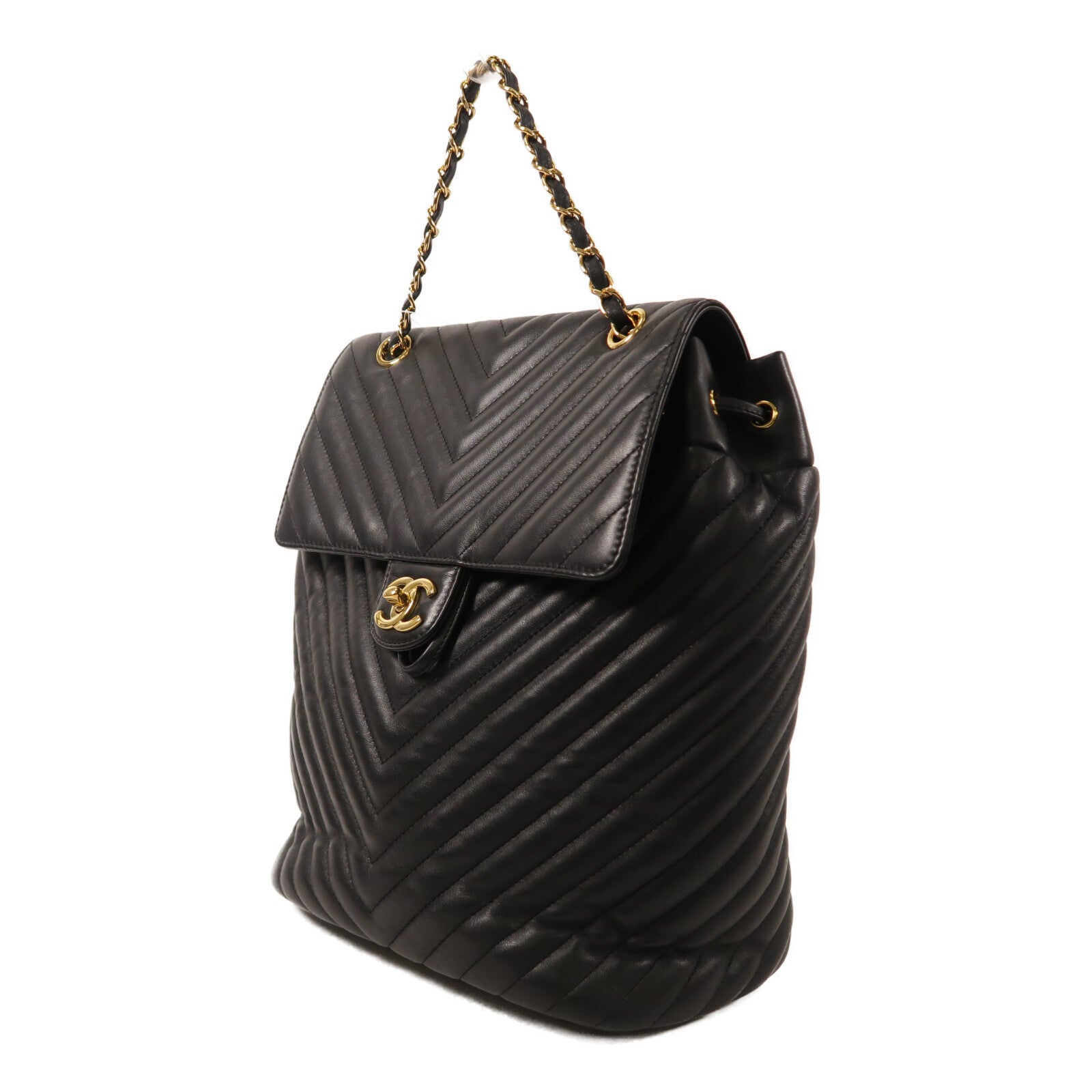 CHANEL 羊皮皮革Urban Spirit Backpack背包