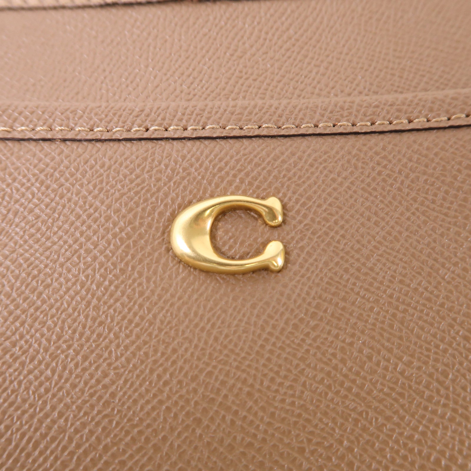 COACH 皮革Shoulder Bag金扣肩背袋
