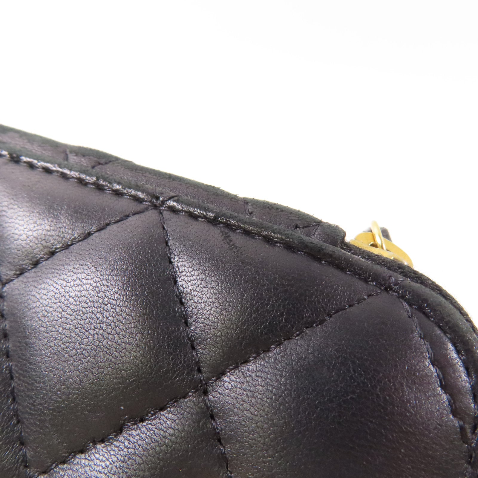 CHANEL 羊皮皮革Vanity Case金扣鏈帶肩背袋