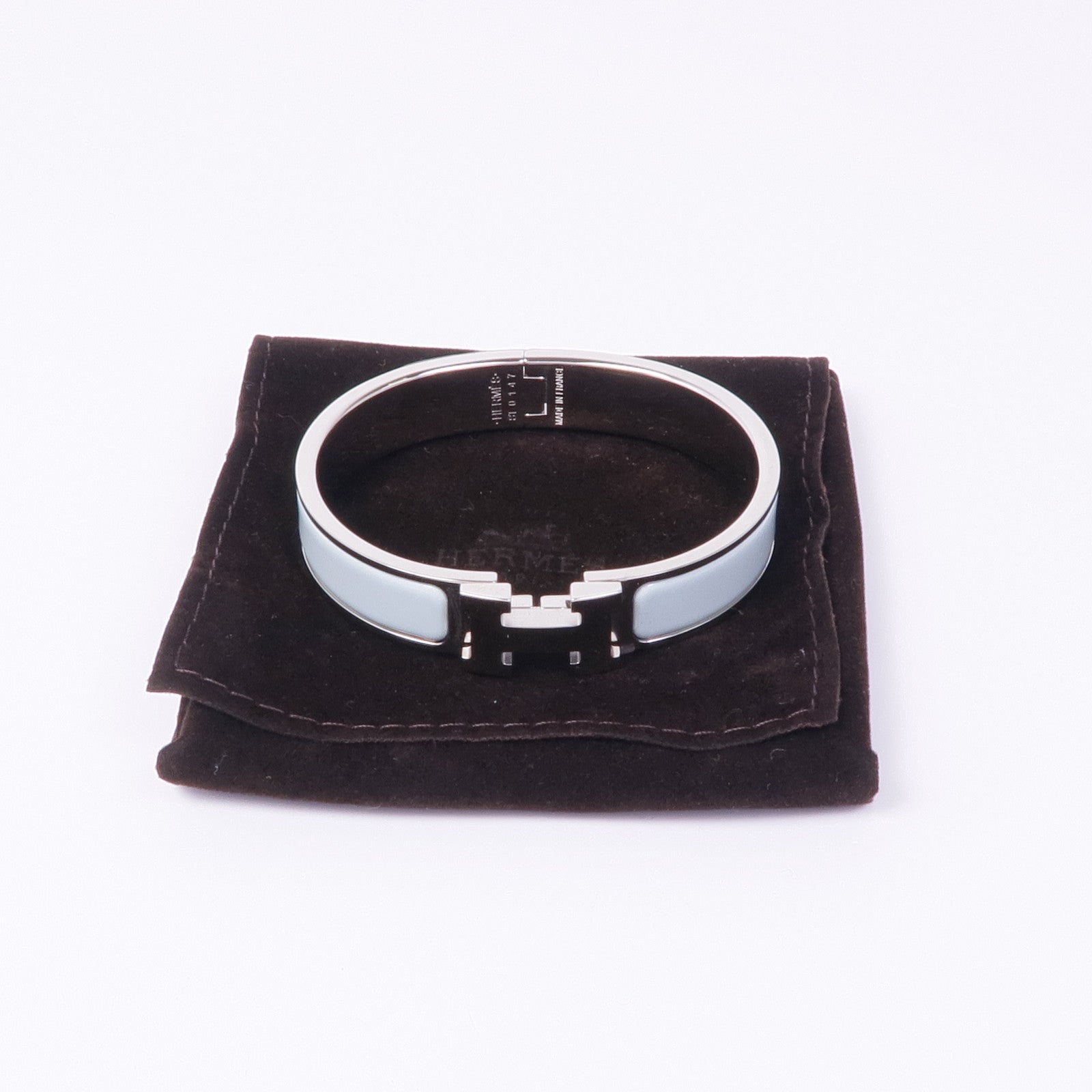 HERMES 金屬/琺瑯Clic-H Bracelet手鐲