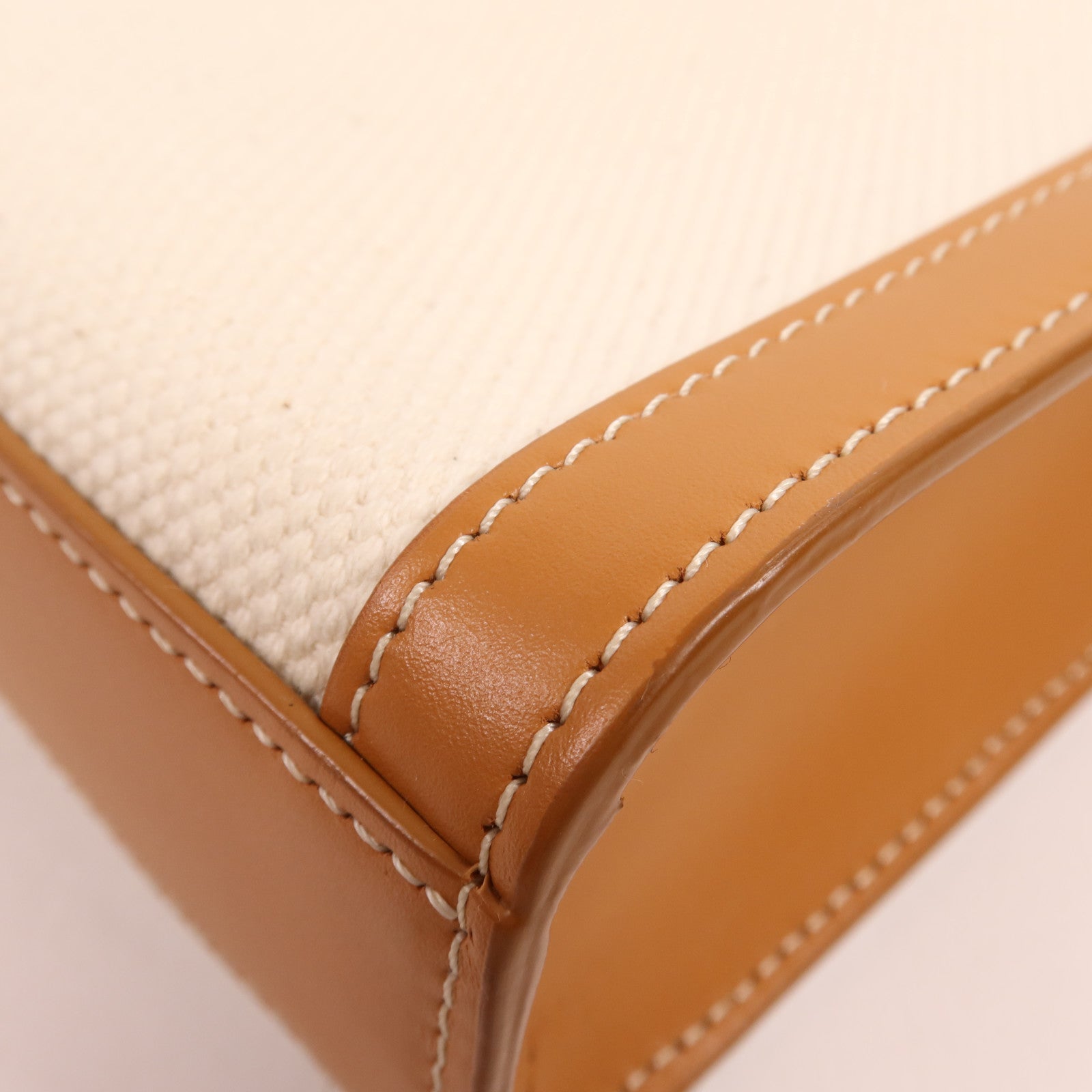 CELINE 帆布Mini Vertical Cabas金扣手挽肩背兩用袋