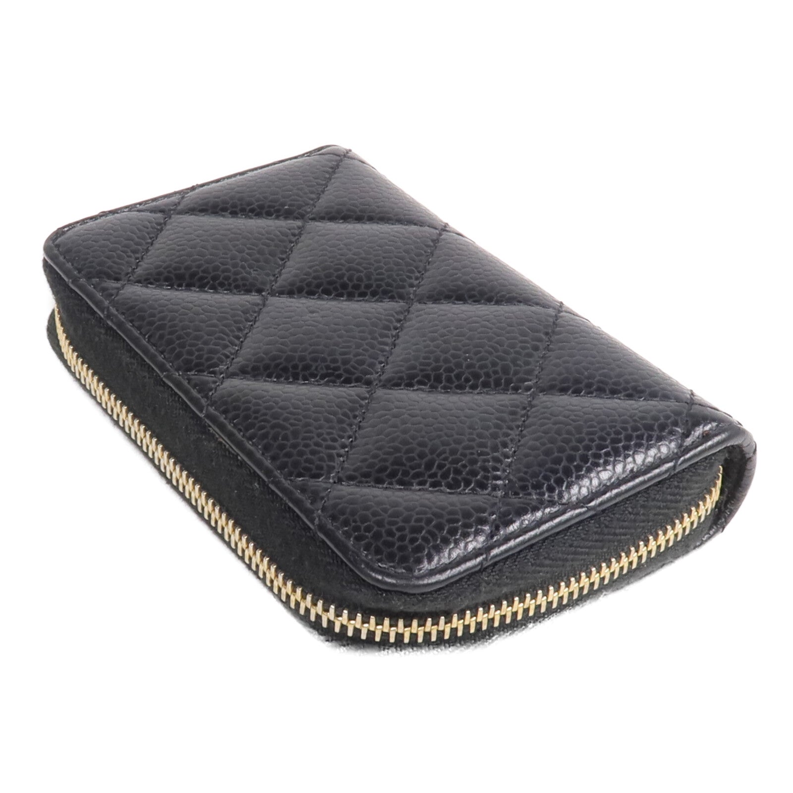 CHANEL 牛皮皮革Card/Coin Case金扣零錢包/卡片套