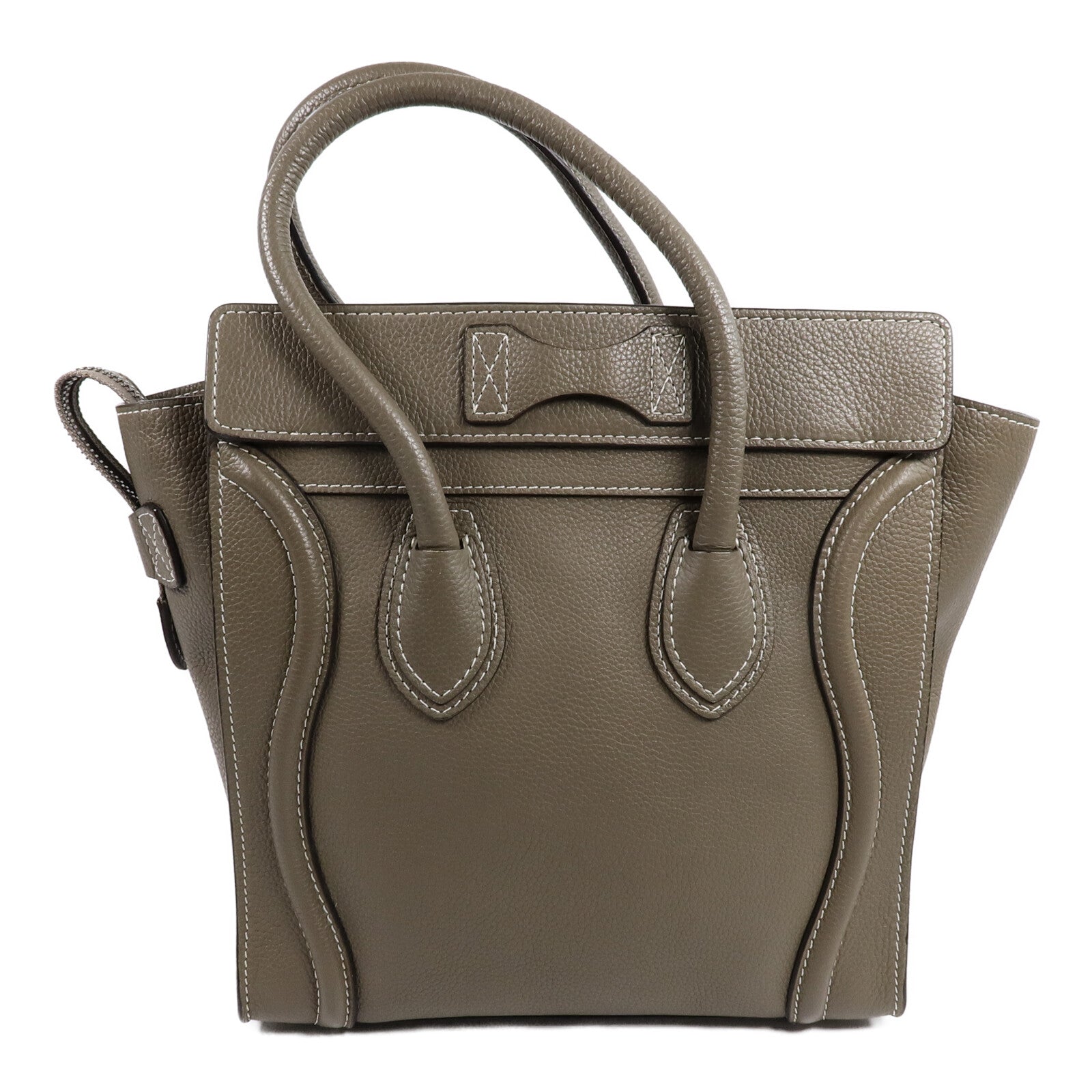 CELINE 牛皮皮革Micro Luggage手挽袋