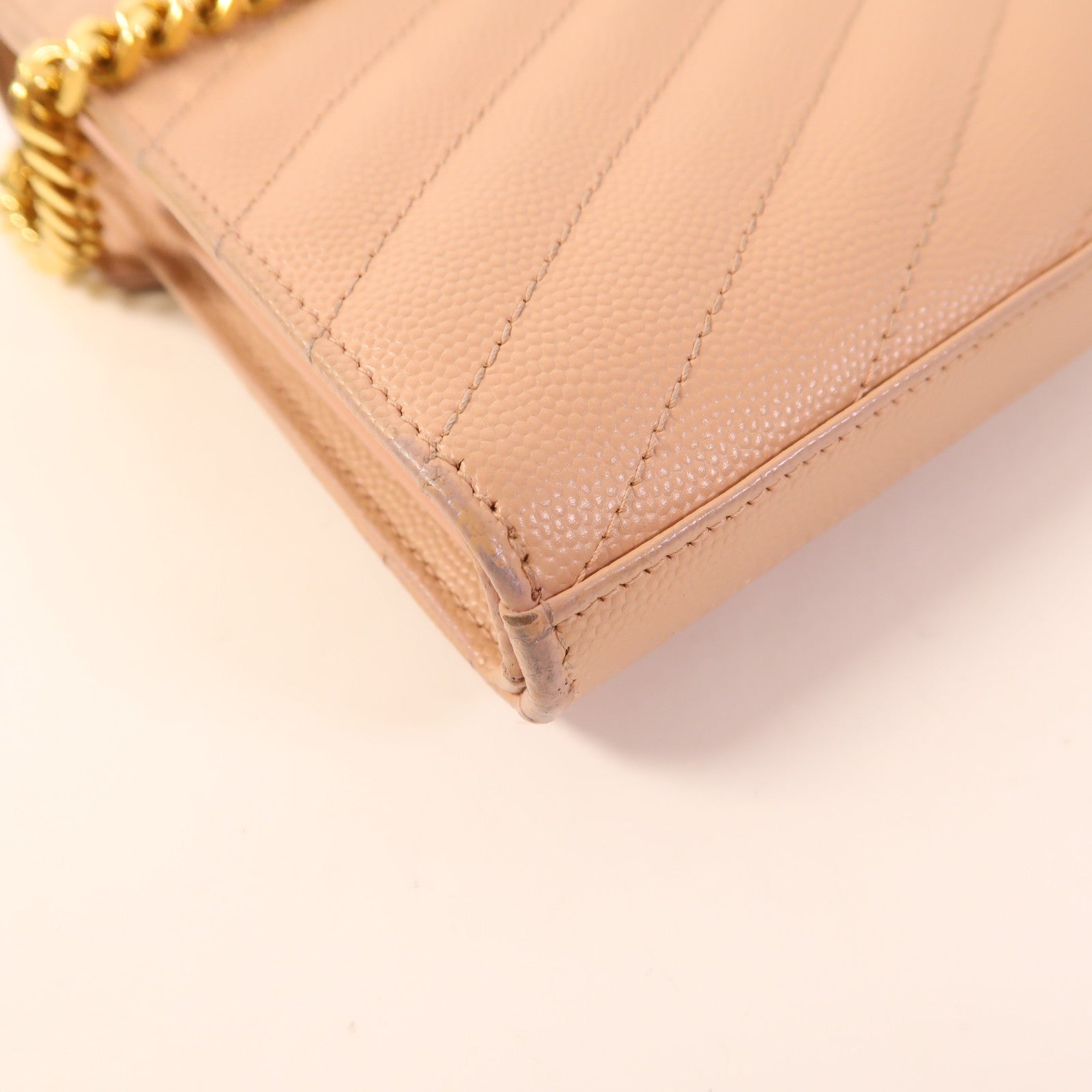 SAINT LAURENT 牛皮皮革Cassandra Classic金扣鏈帶肩背袋