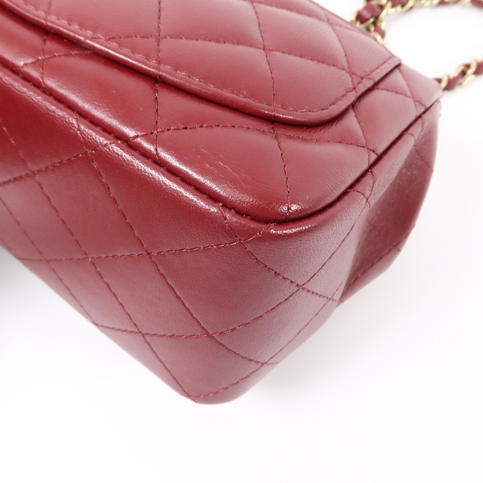 CHANEL 羊皮皮革Mini Classic 17鏈帶肩背袋