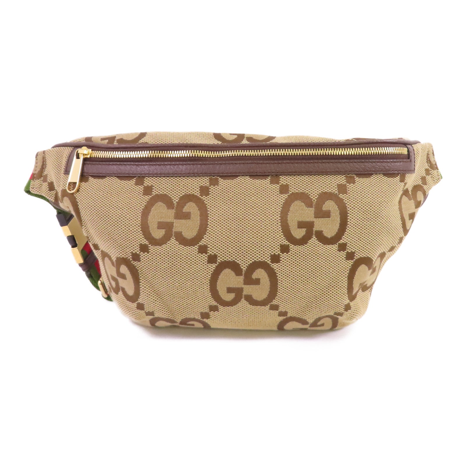 GUCCI GG帆布Jumbo GG Waist Bag金扣腰包