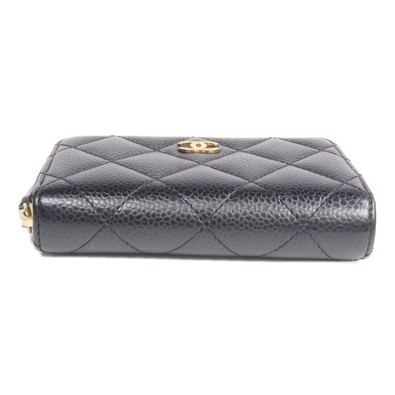 CHANEL 牛皮皮革Card/Coin Case金扣零錢包/卡片套