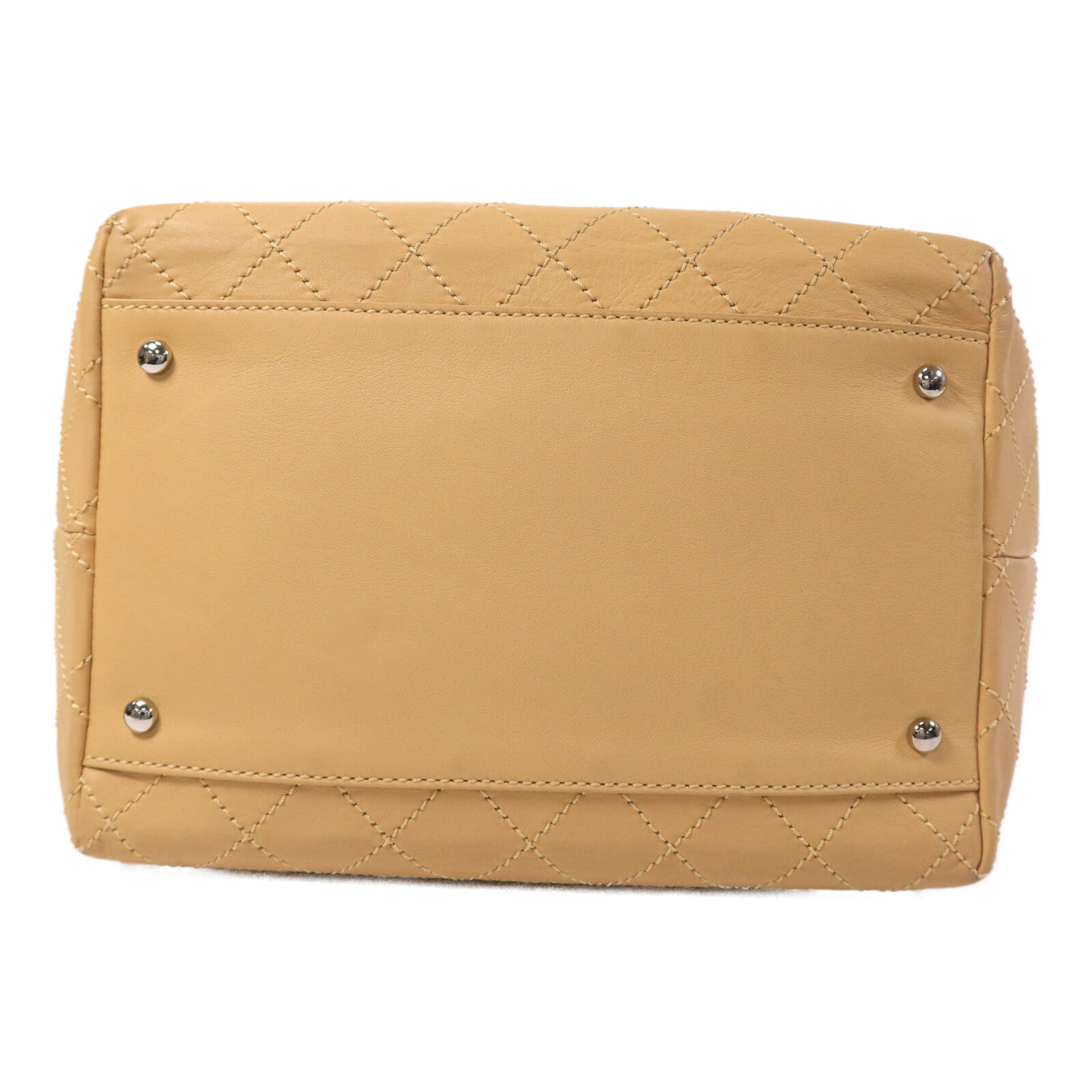 CHANEL 牛皮皮革Tote Bag鏈帶手挽袋