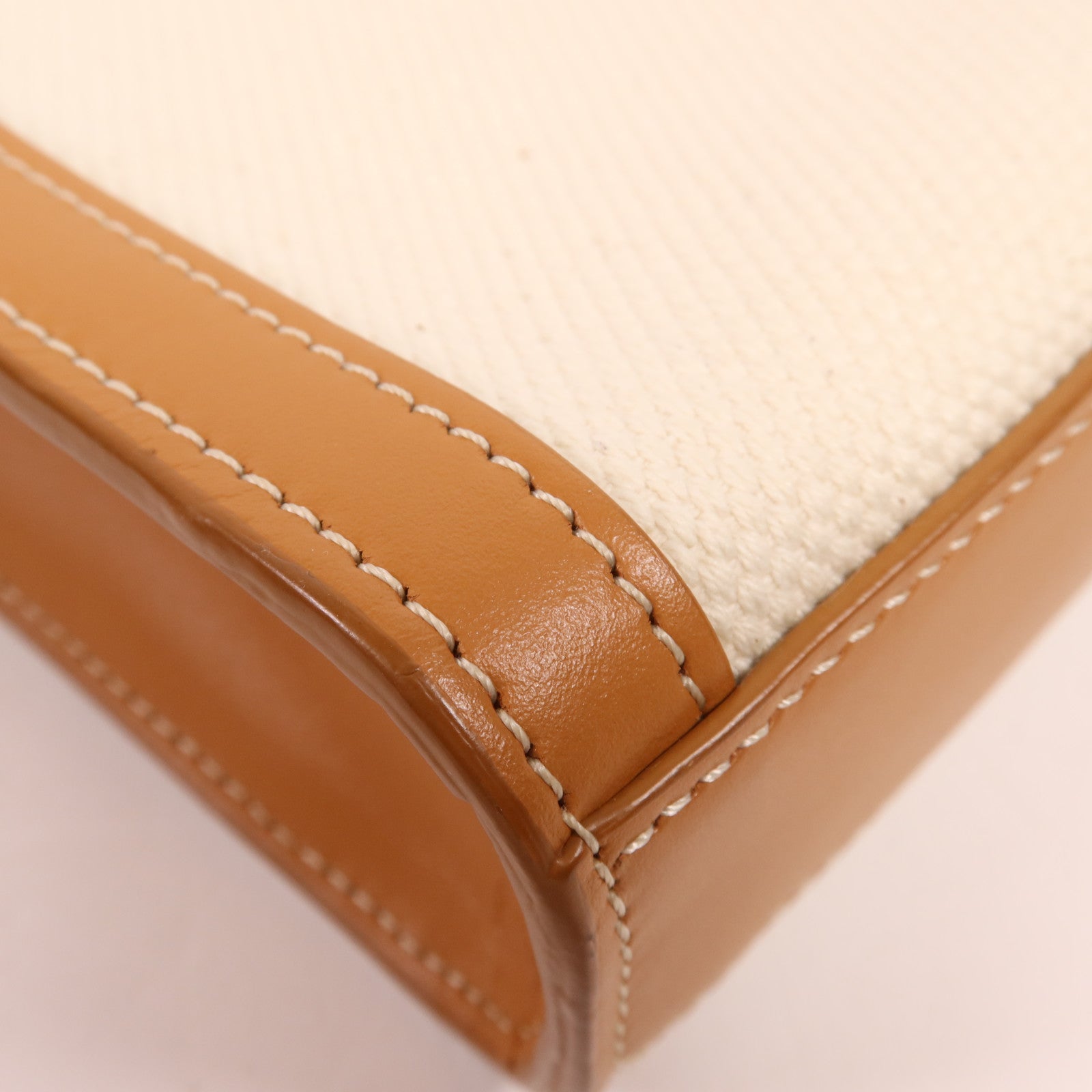 CELINE 帆布Mini Vertical Cabas金扣手挽肩背兩用袋