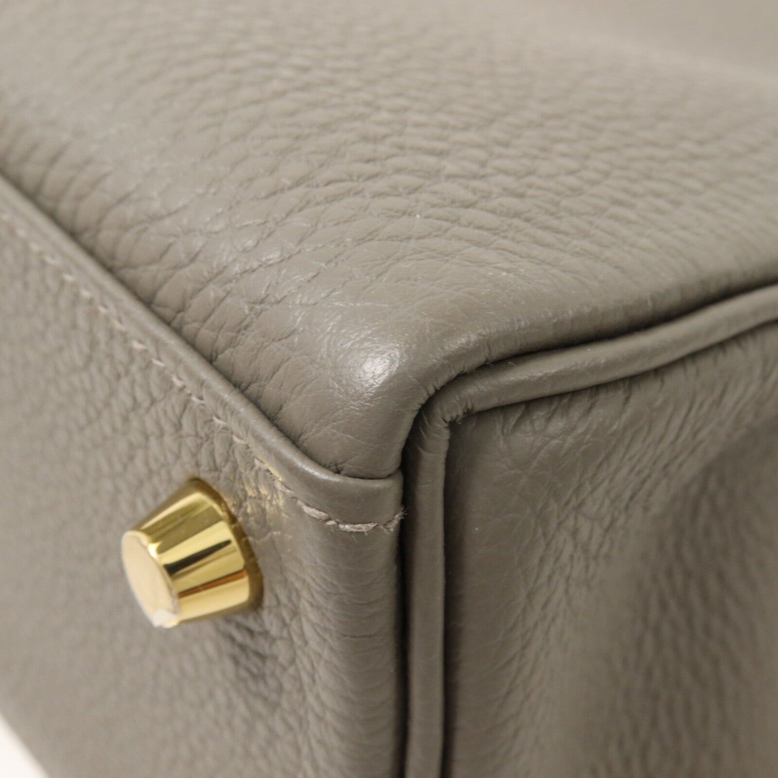 HERMES Togo皮革Kelly 25手挽肩背兩用袋Gris Meyer