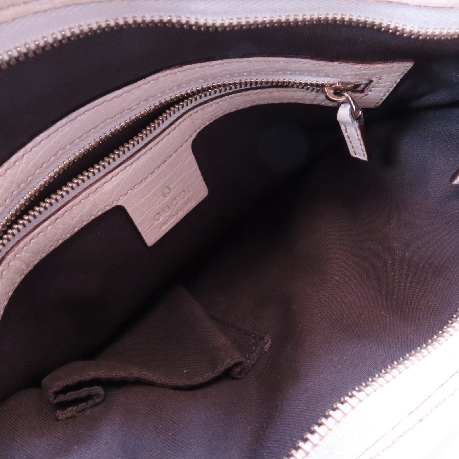 GUCCI 帆布Shoulder Bag金扣肩背袋米色