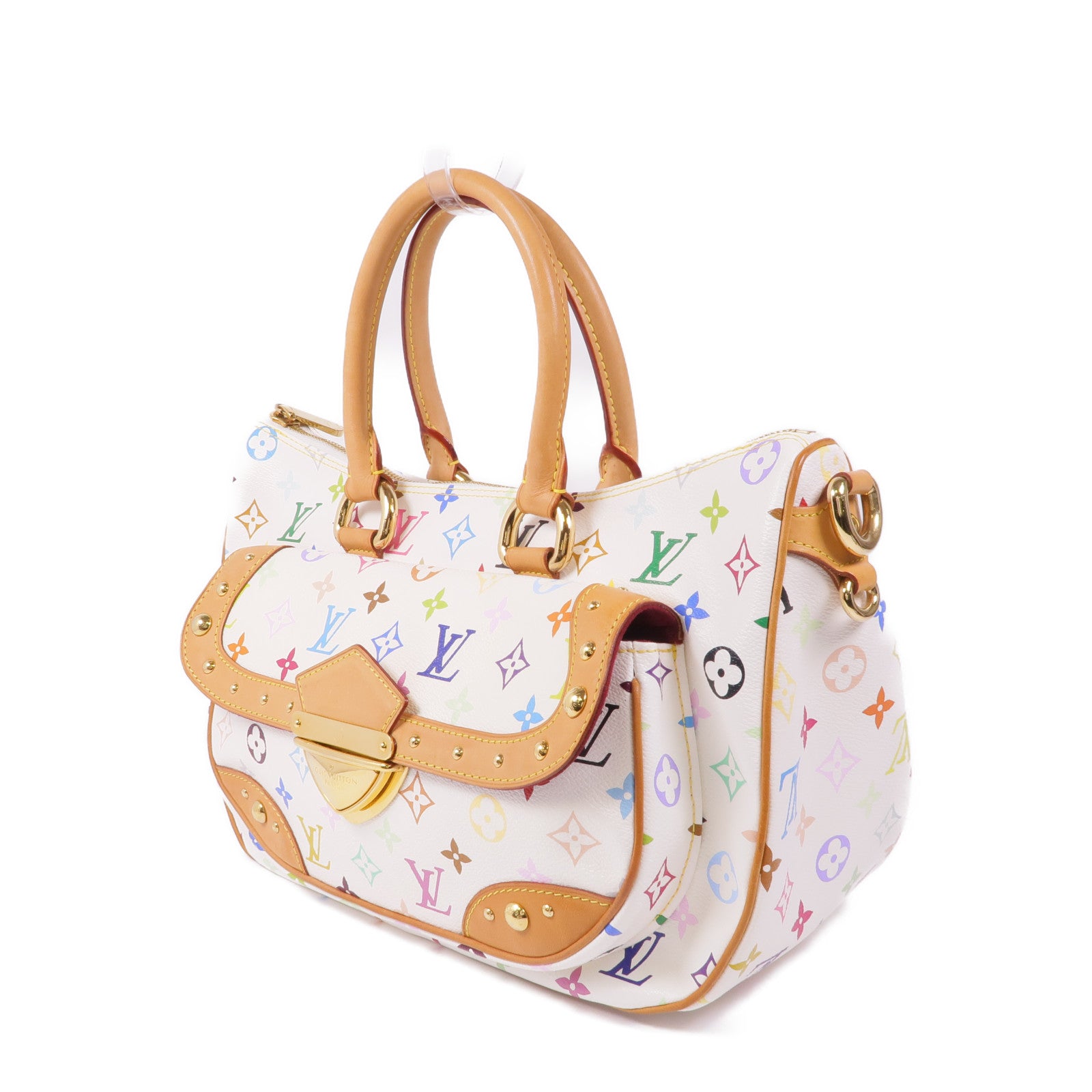 LOUIS VUITTON Monogram Multicolore Rita金扣手挽肩背兩用袋