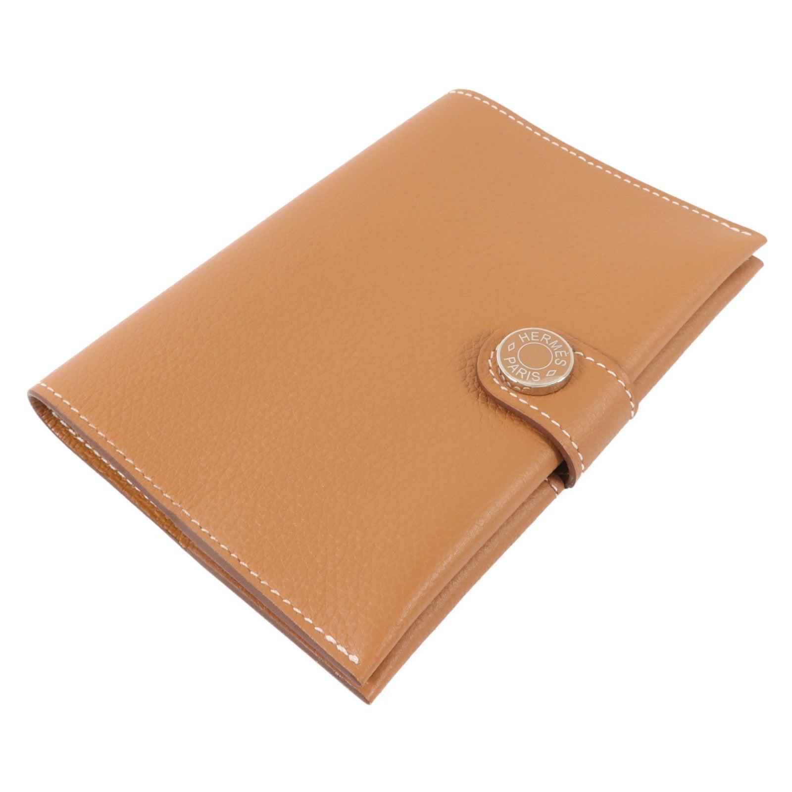 HERMES Evercolor皮革R.M.S Passport Holder護照套Gold