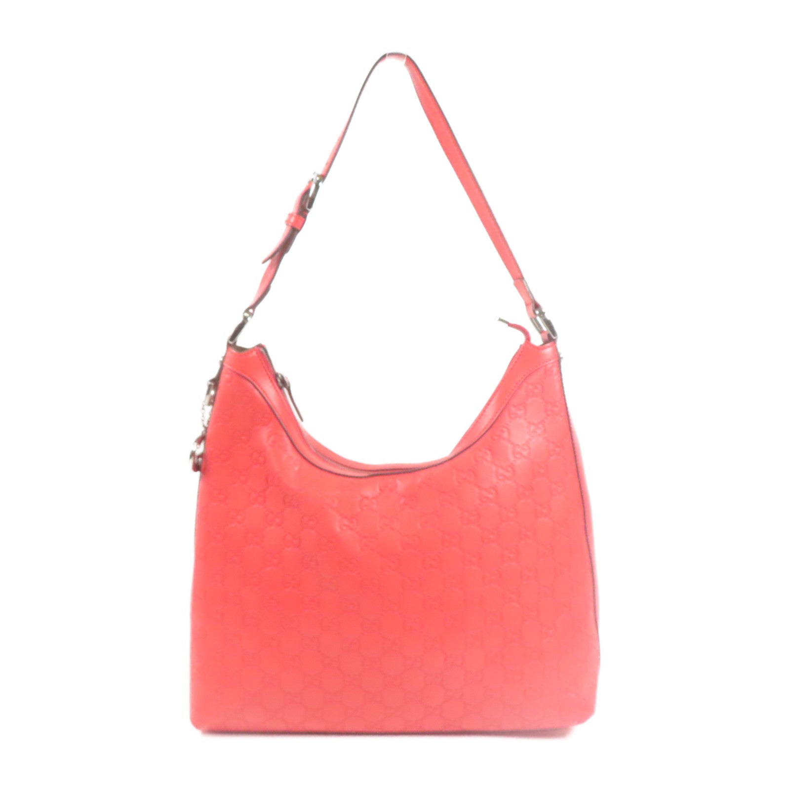 GUCCI 牛皮皮革Shoulder Bag銀扣肩背袋