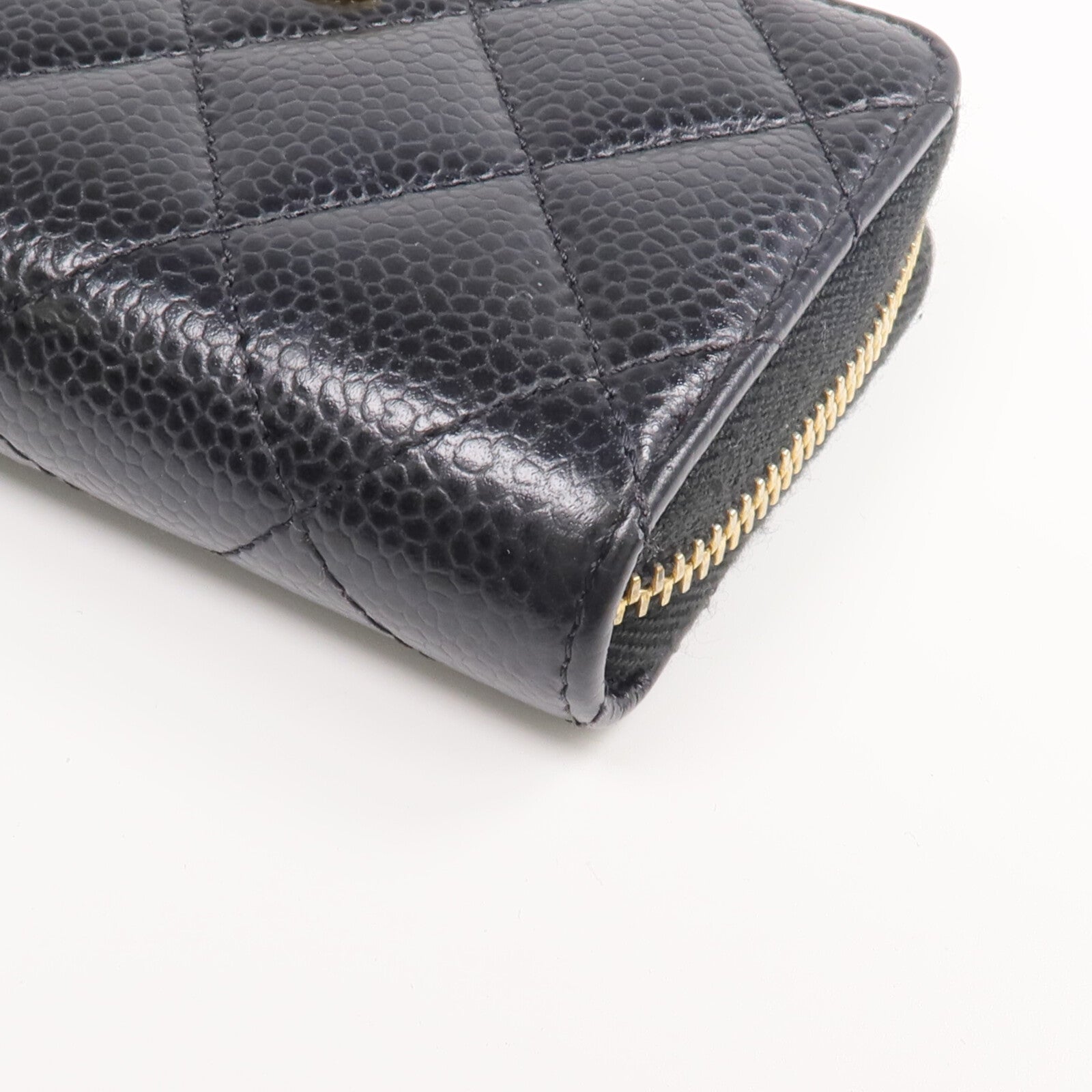 CHANEL 牛皮皮革Card/Coin Case金扣零錢包/卡片套